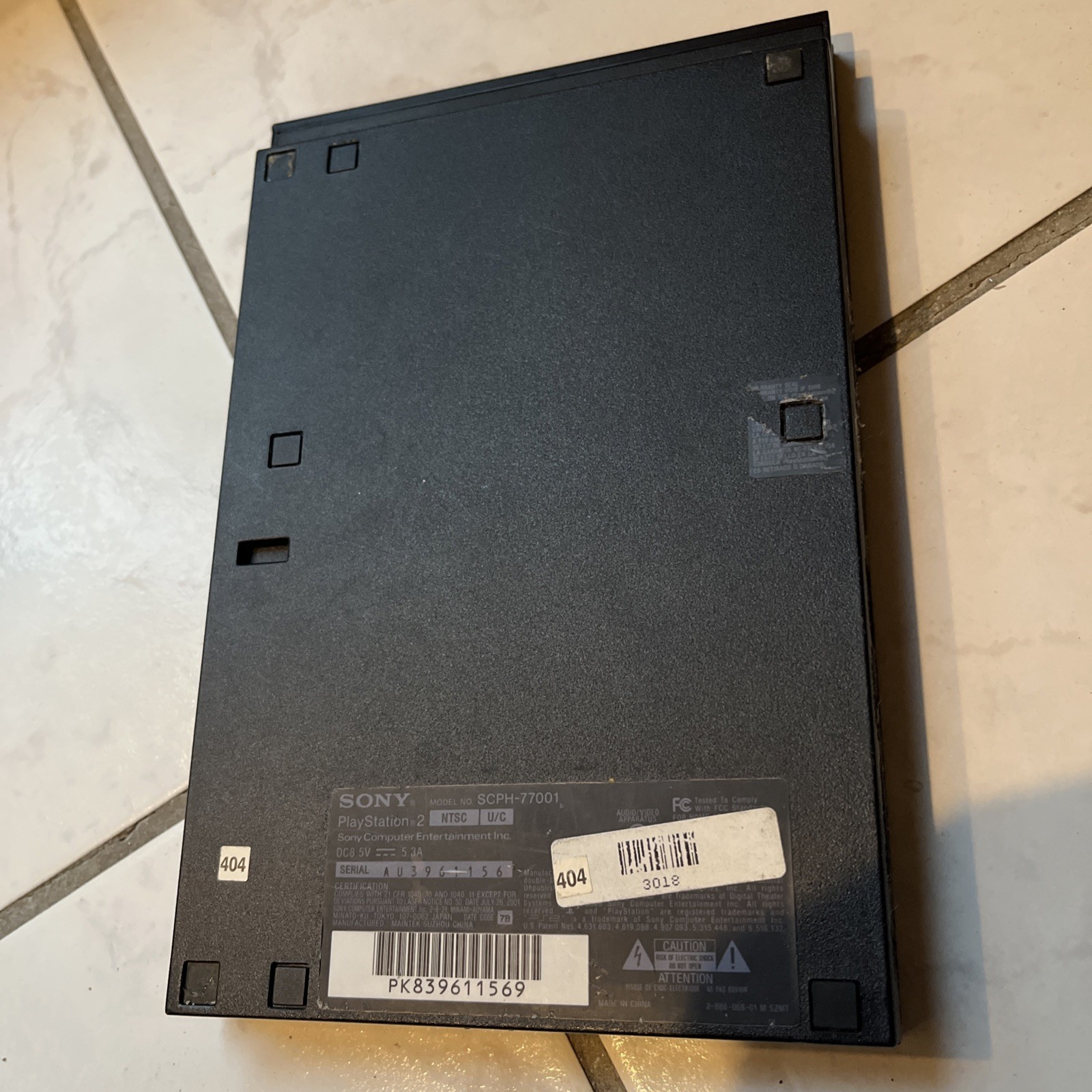 Sony PlayStation 2 Slim Line Version 77001 Console – Charcoal Black
