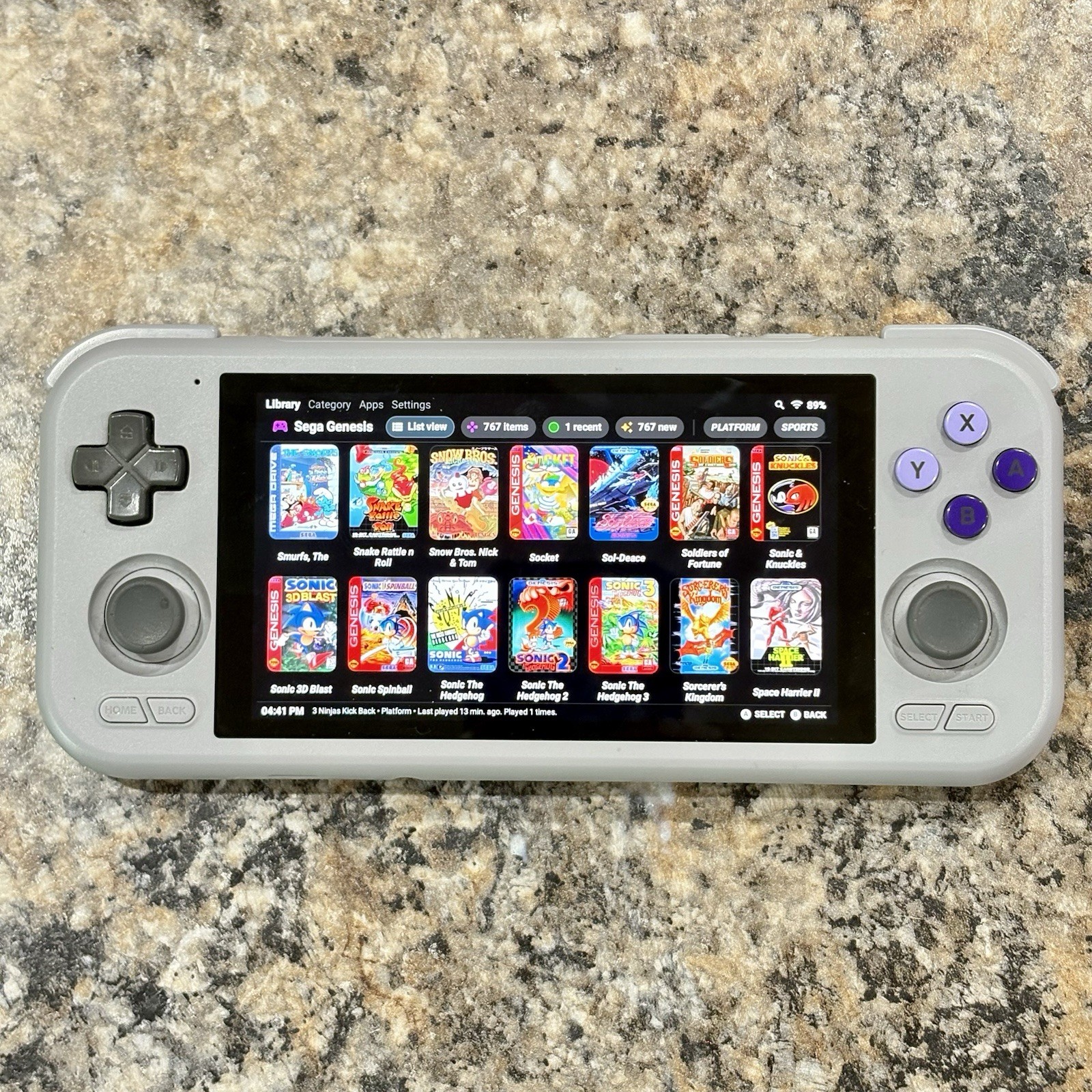 Retroid Pocket 4 Pro + Grip, Custom Handheld, 128GB + 255GB Card, Ready To Play