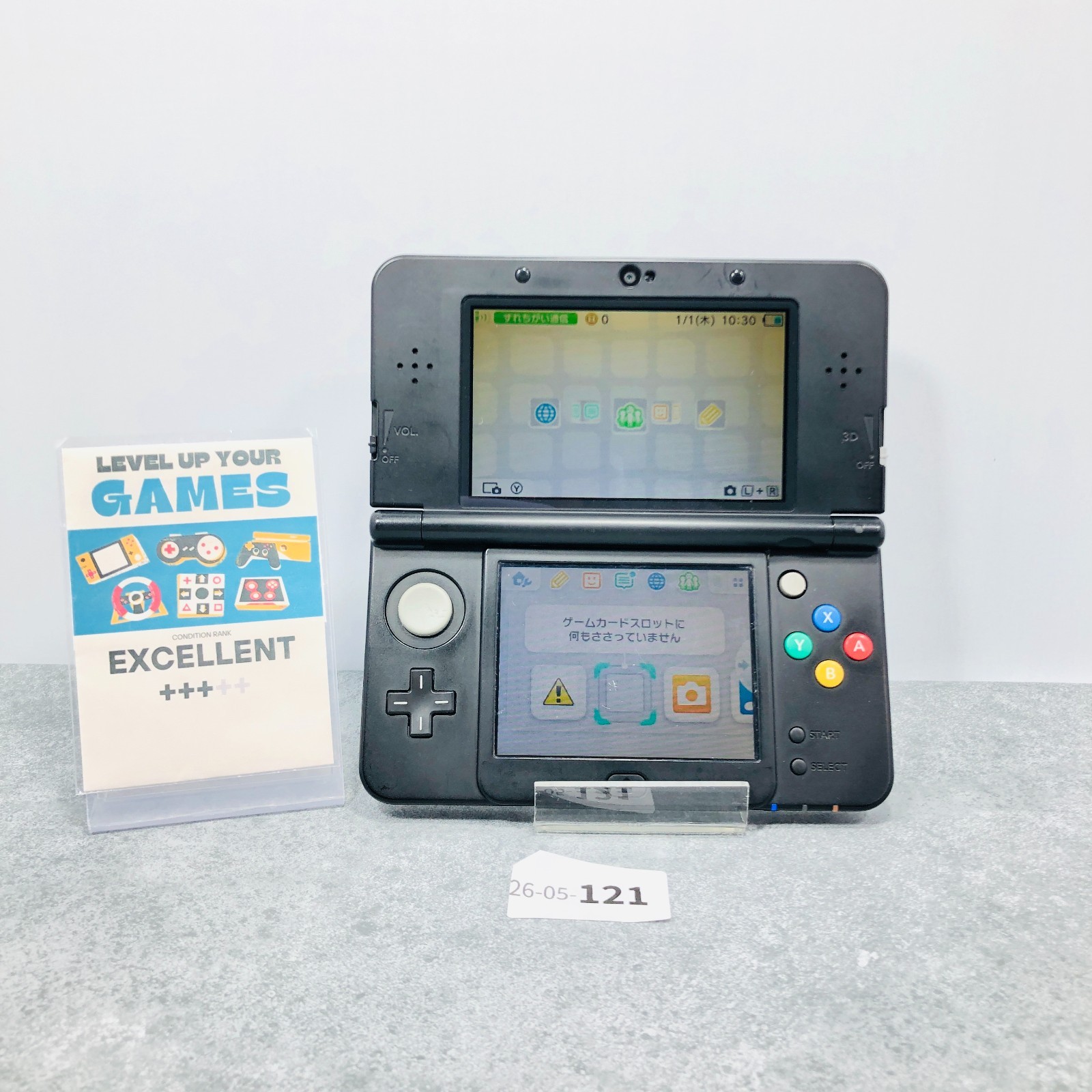 [EX+3] New Nintendo 3DS Handheld Console KTR-001 Black Japan 26-05-121