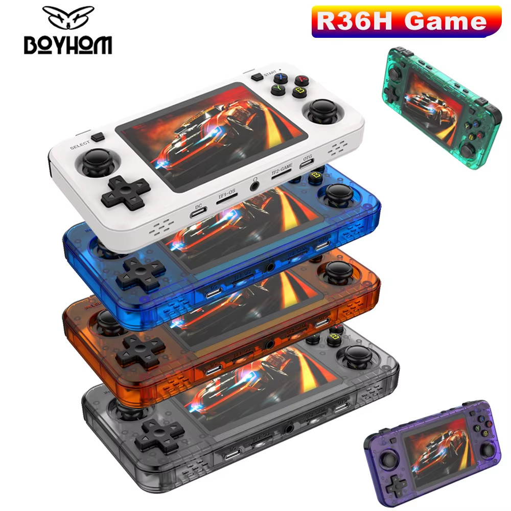 RK3326 Retro Handheld Console with 15000+ Games, 64GB/128GB, 3000mAh Battery