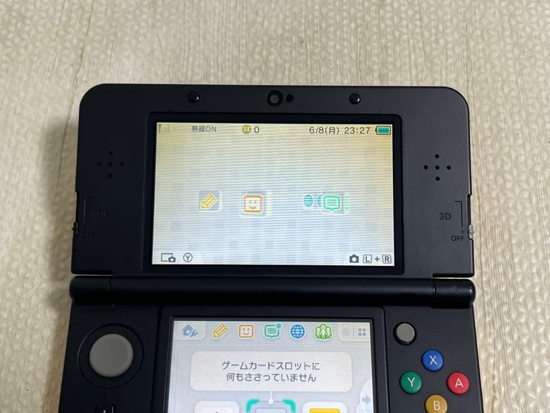 New Nintendo 3DS Black Console Style Japanese Ver Yellow Kisekae face Plate Set