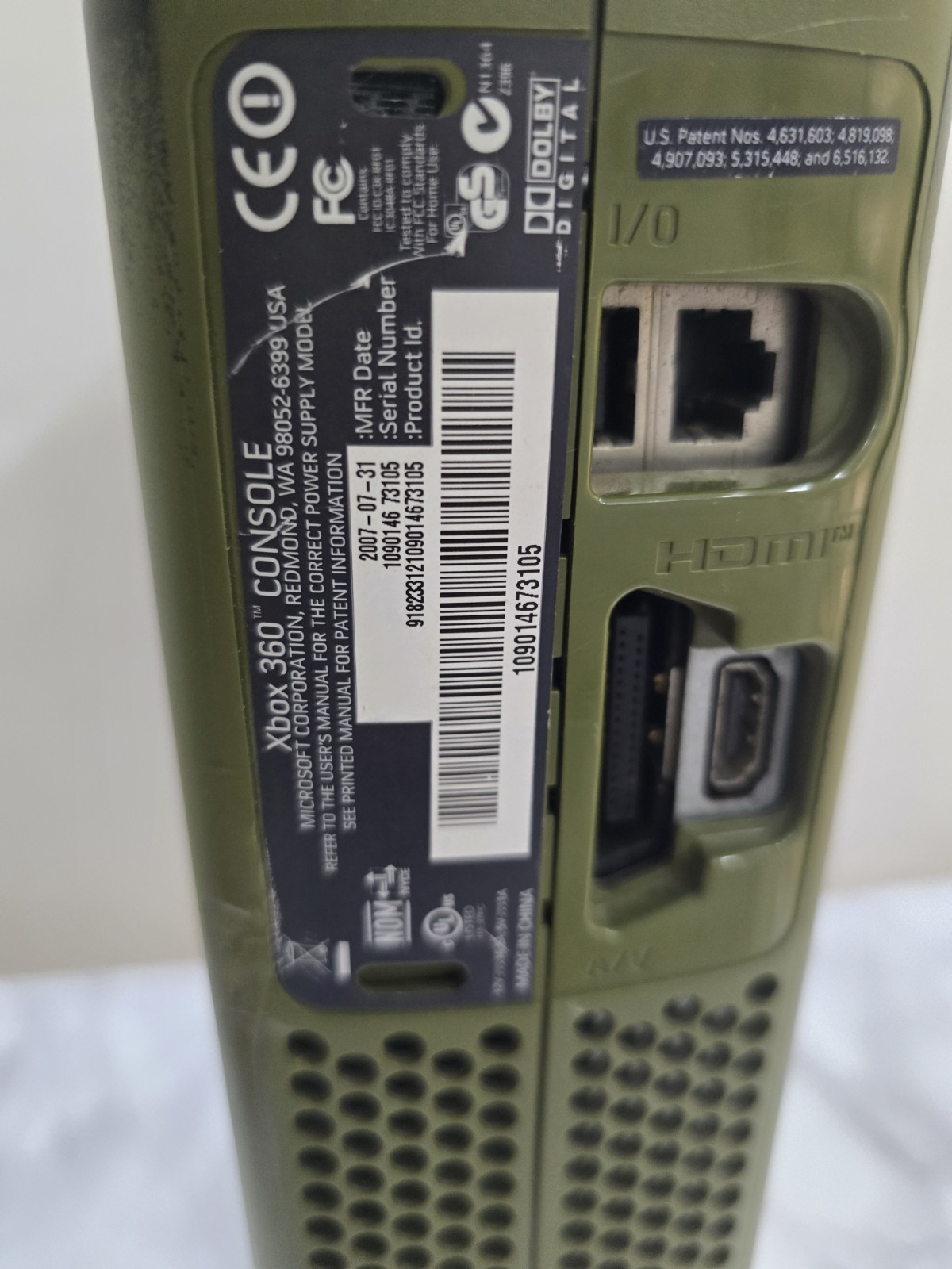 Xbox 360 – Halo 3 Edition Console only for parts, READ