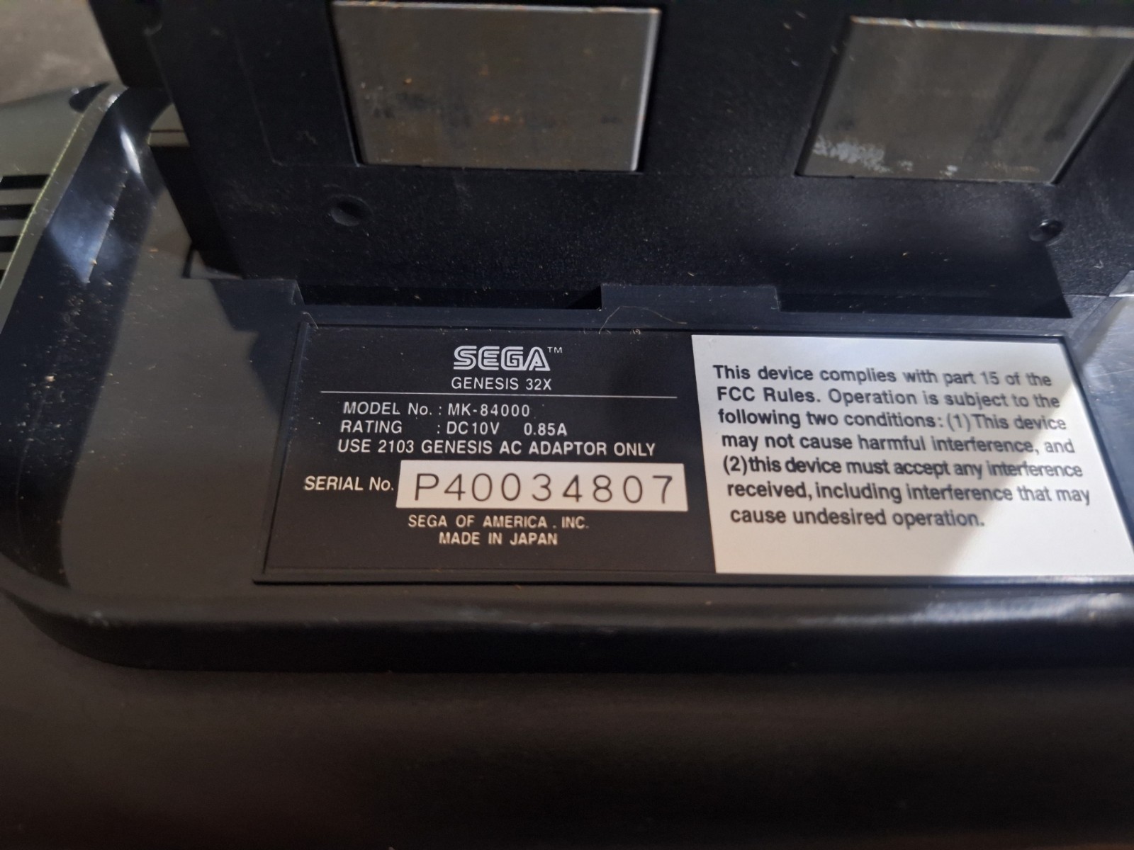 SEGA Genesis 32X Console Bundle With Full MODEL 1 Set-up TESTED WORKING