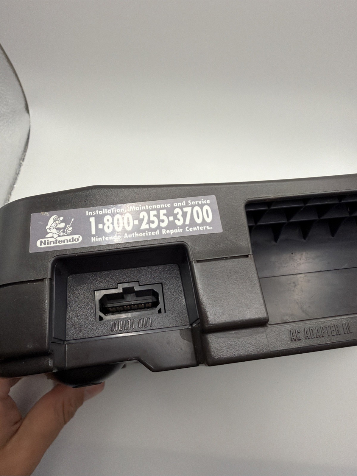 Nintendo 64 System N64 Console – Gray W/ 2 Controllers, Vru, & Transfer Pak