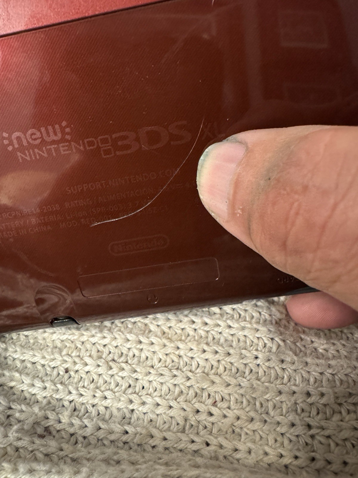 Nintendo 3DS XL Red Handheld System with 3D Audio Technology