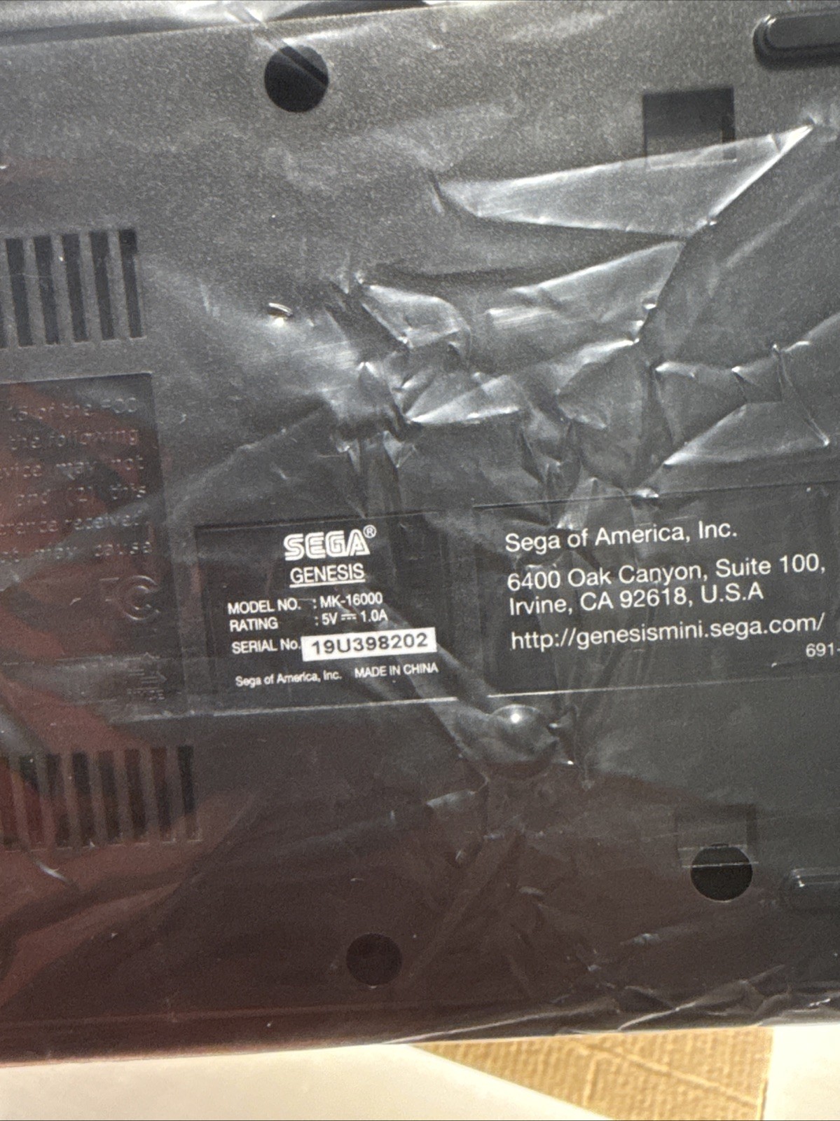 SEGA Genesis 16 Bit Video Entertainment System- Mini Game Console w/ Sonic