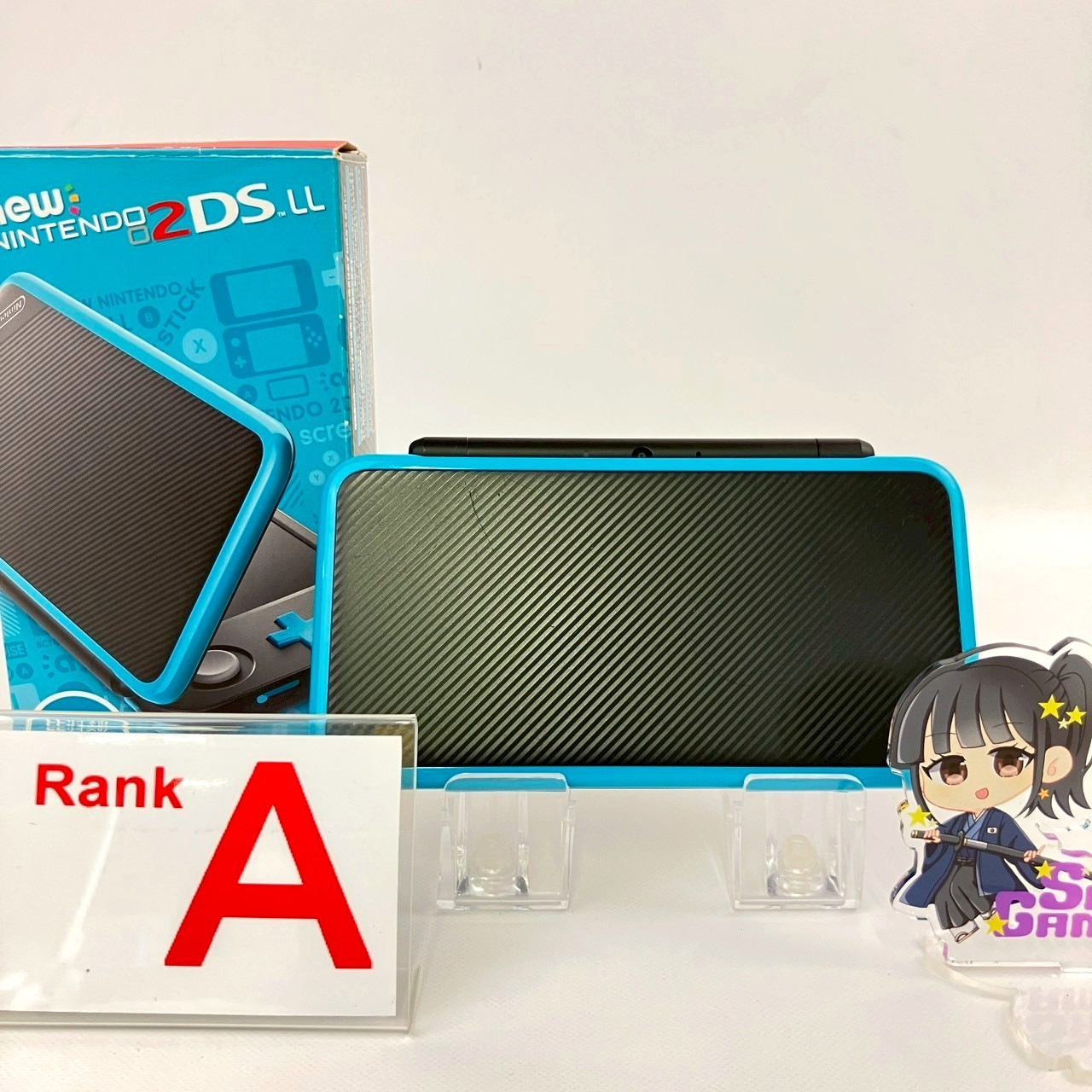 Nintendo new 2DS XL LL Turquoise x Black Console Boxed A Rank Japanese Only 86