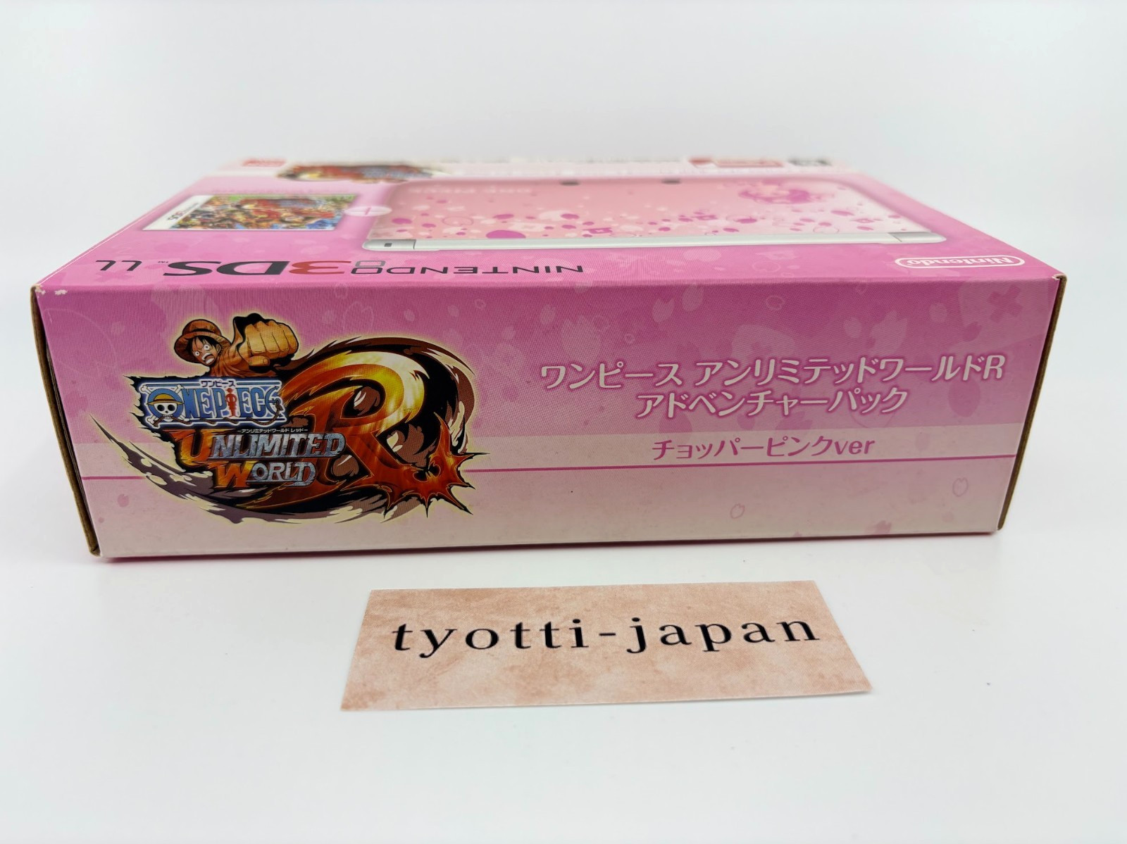 Nintendo 3DS XL LL One Piece Chopper Pink Console Tested w/ Box, Software Rank:A
