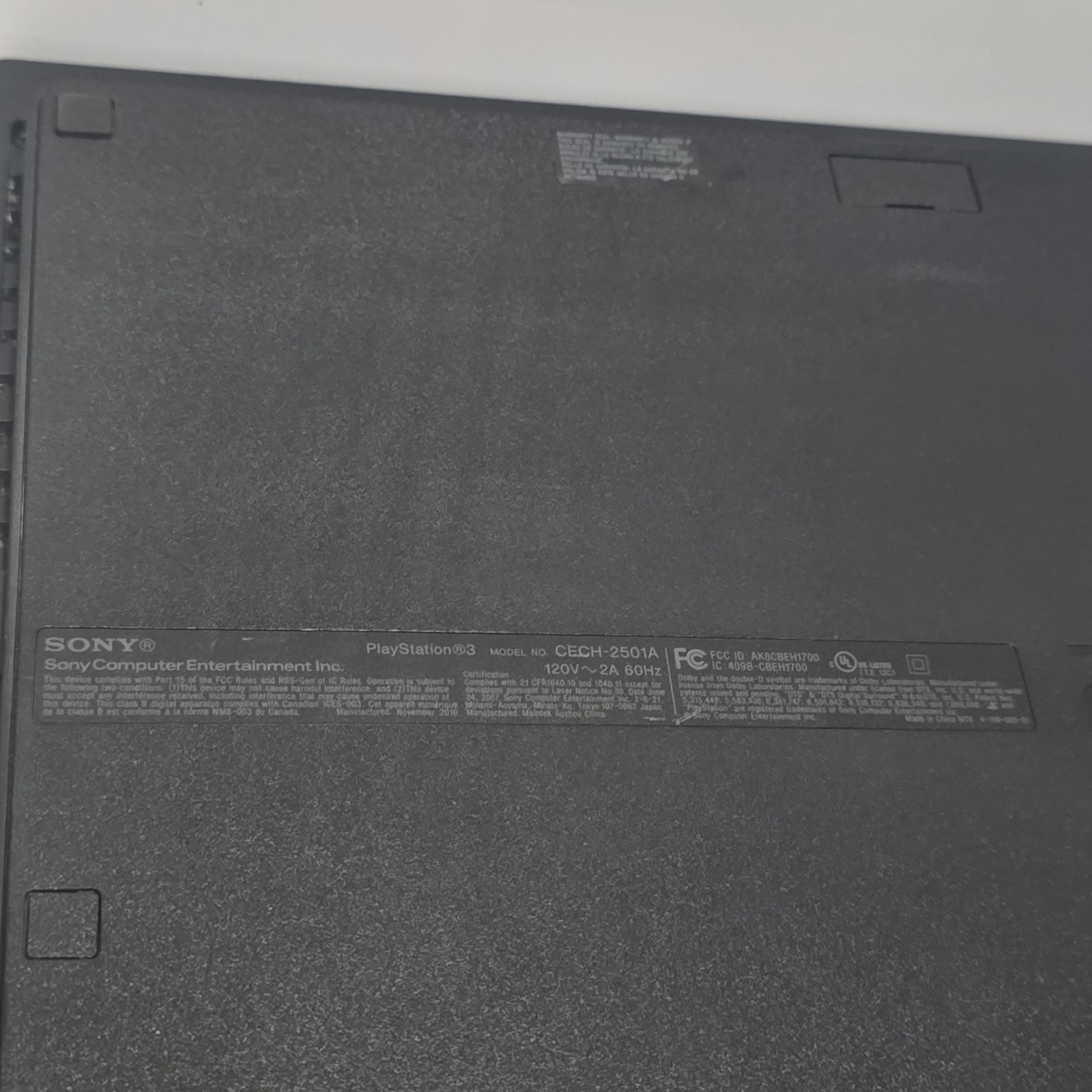 Sony PlayStation 3 PS3 Slim 160GB Console – Black (CECH-2501A) Tested-Working