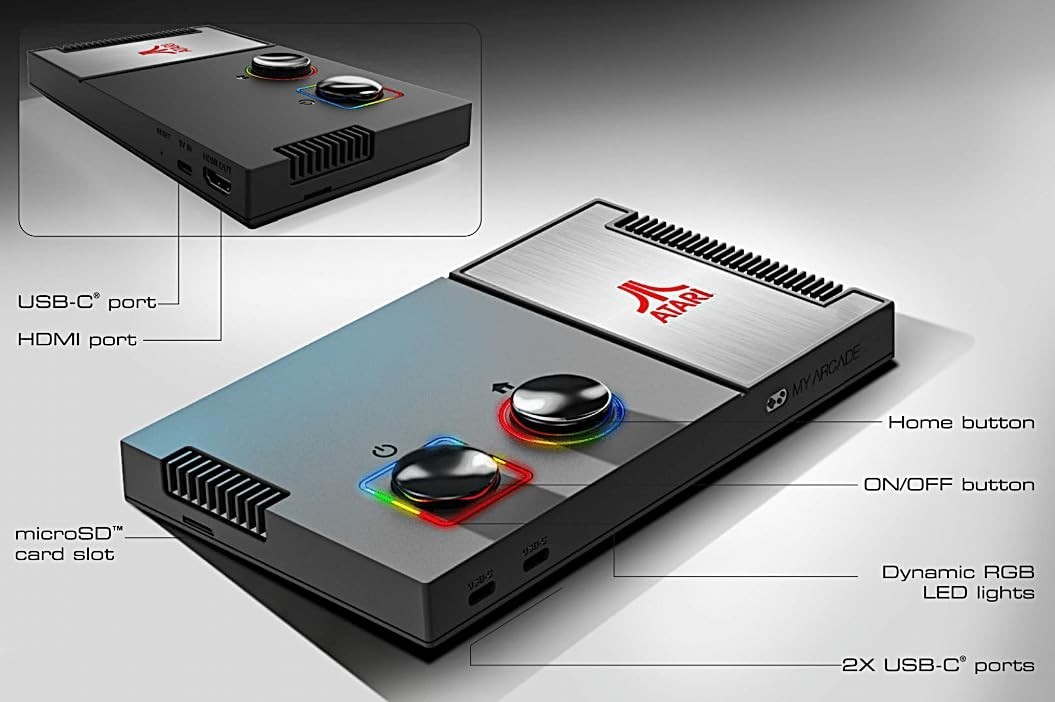 Atari Game Station Pro: 200+ Classic Games, Wireless Joysticks & HDMI Support