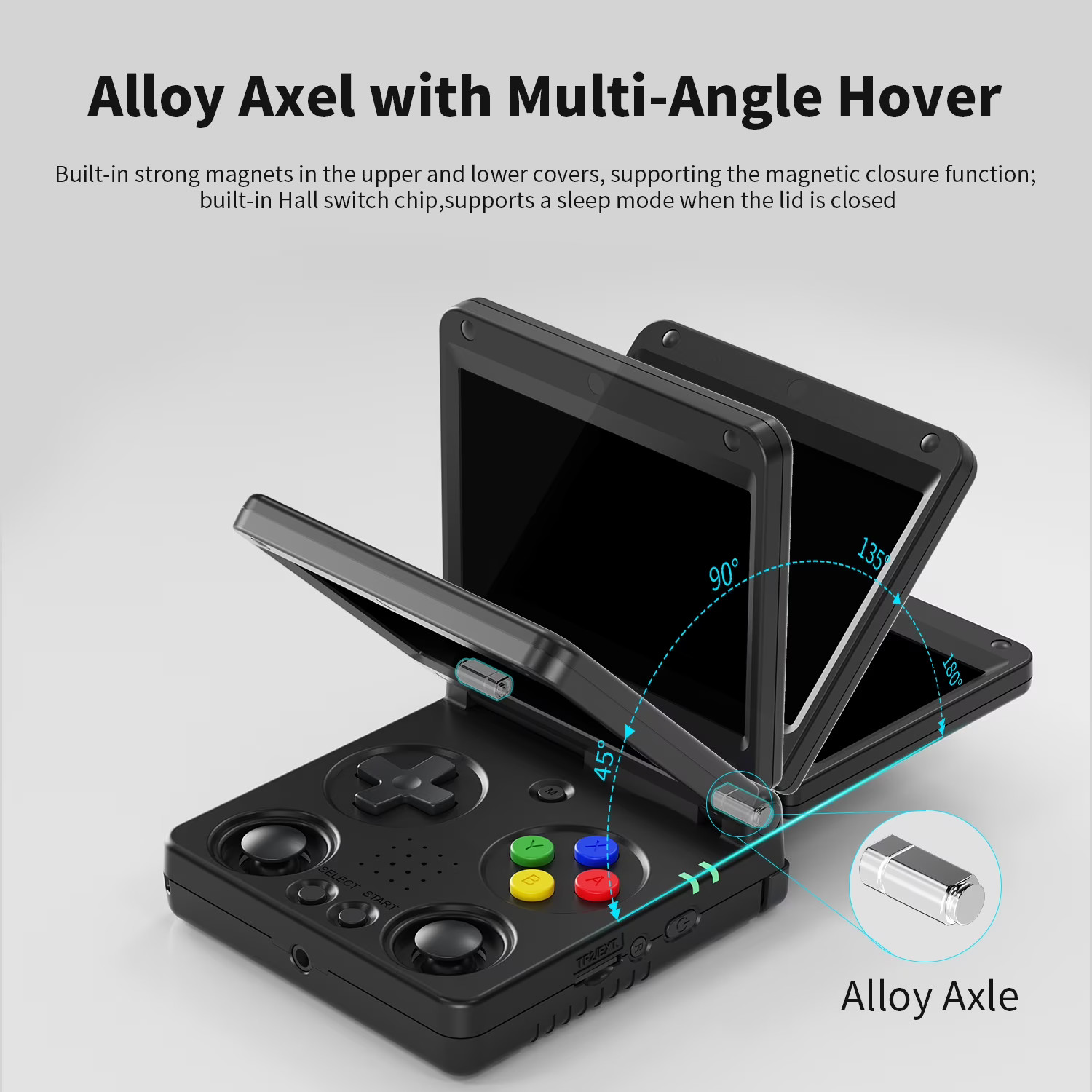 RG34XXSP Handheld Game Console,3300 mAh Battey,3.4 inch Screen Support 30+ Simul