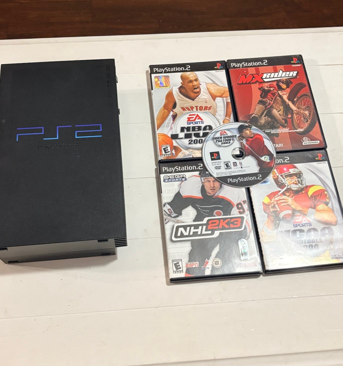 SONY Playstation 2 PS2 , Camera, Game System 2 Controls 8mb Memory Card 5 Games
