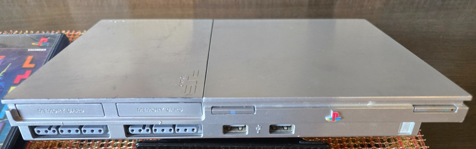 Sony PlayStation 2 PS2 Slim Silver Console SCPH-90001 With OEM Controller + Game