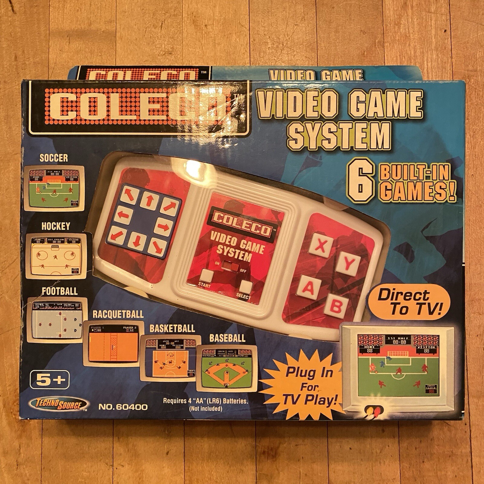 NIB 2005 Coleco Handheld Video Game System 6 Built-In Games Direct to TV Sports