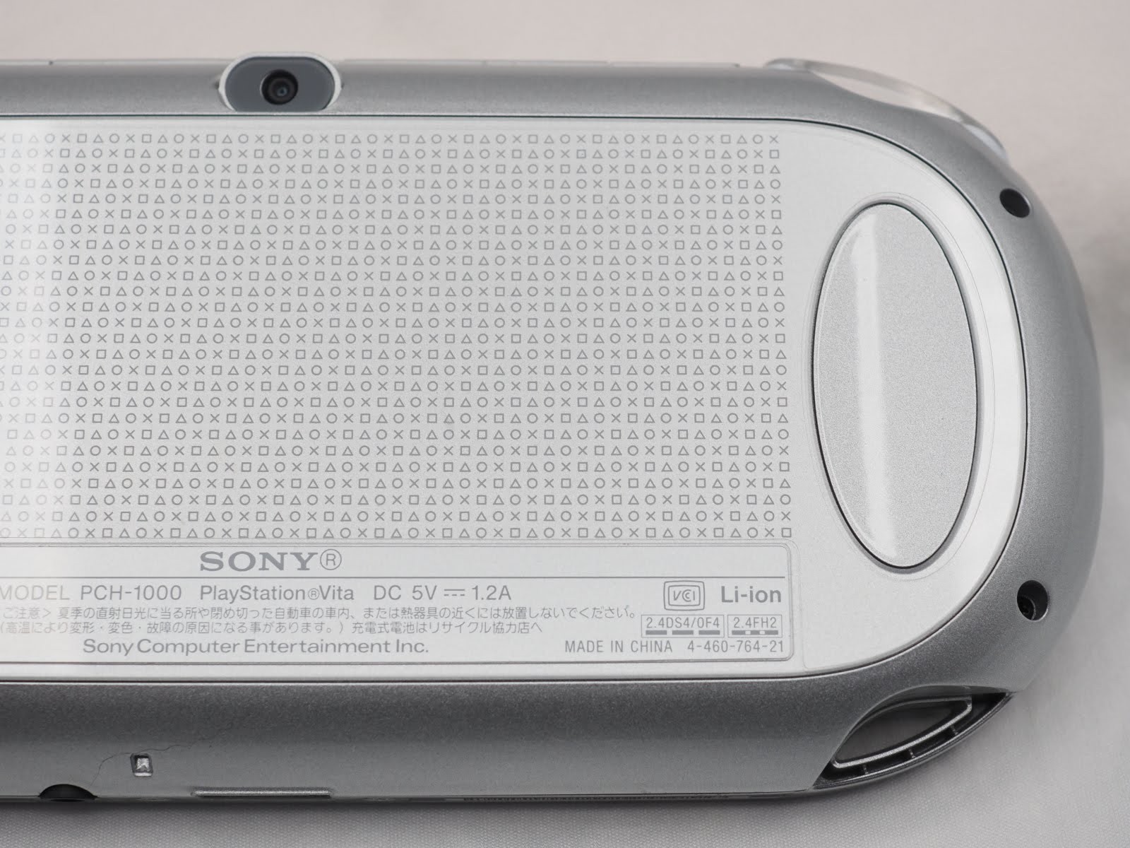 -Near Mint- PS Vita Ice Silver PCH 10007 Console Charger w/Box PSV Fat US Seller