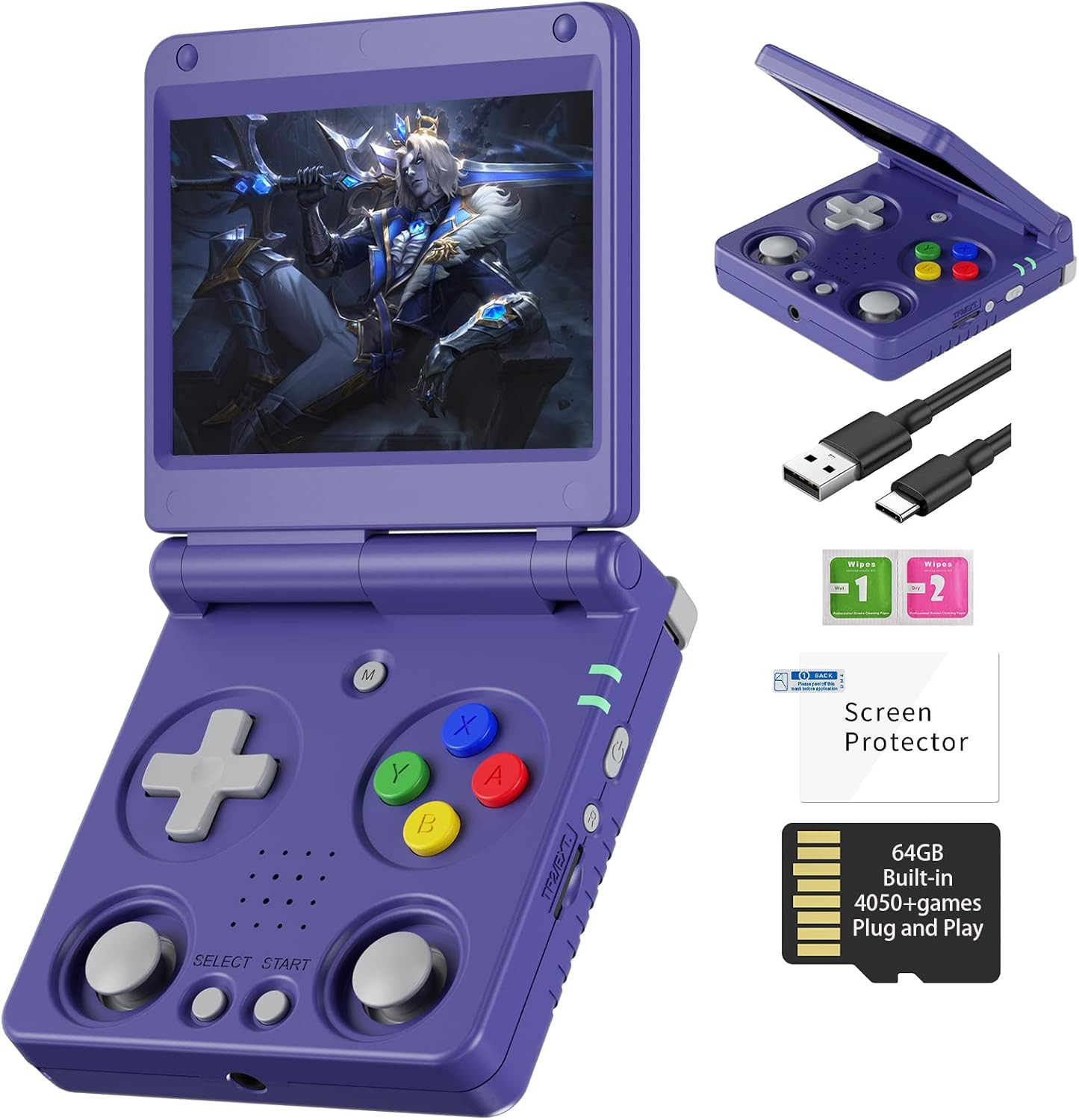 Anbernic RG34XXSP Retro Handheld Game Console Linux 3.4 Inch IPS Screen 720*480