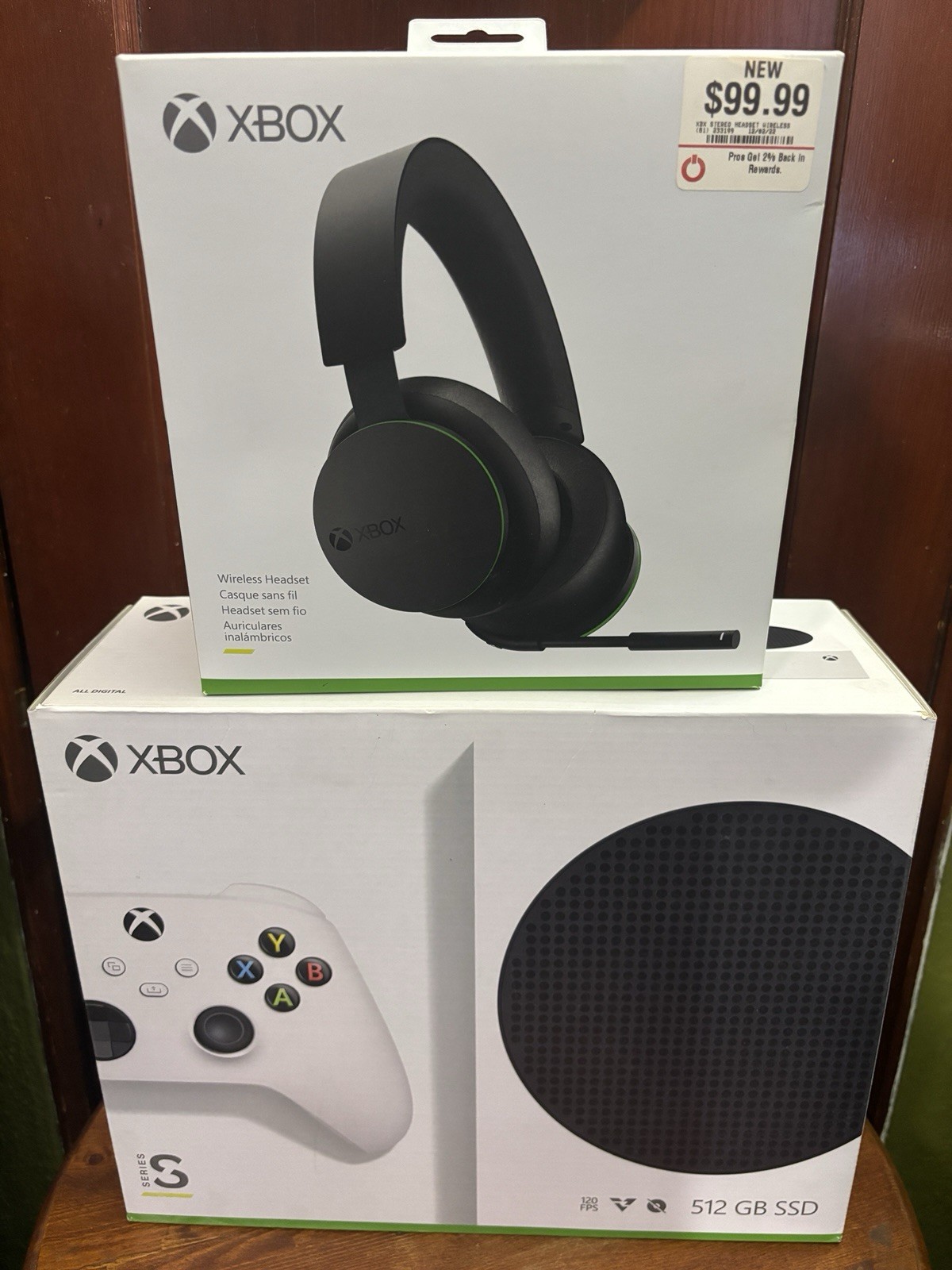 Microsoft Xbox Series S 512GB CIB with XBOX Wireless Headset and 5TB External SG