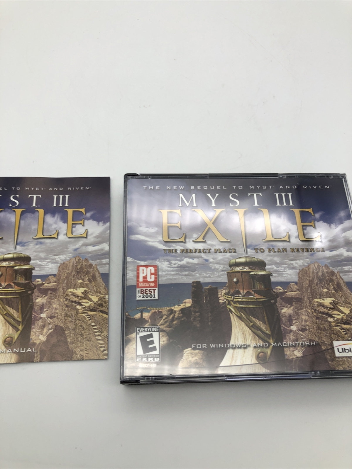 Myst III Exile Windows PC/MAC CD ROM Video Game 2001 MANUAL + 4 DISCS INCLUDED