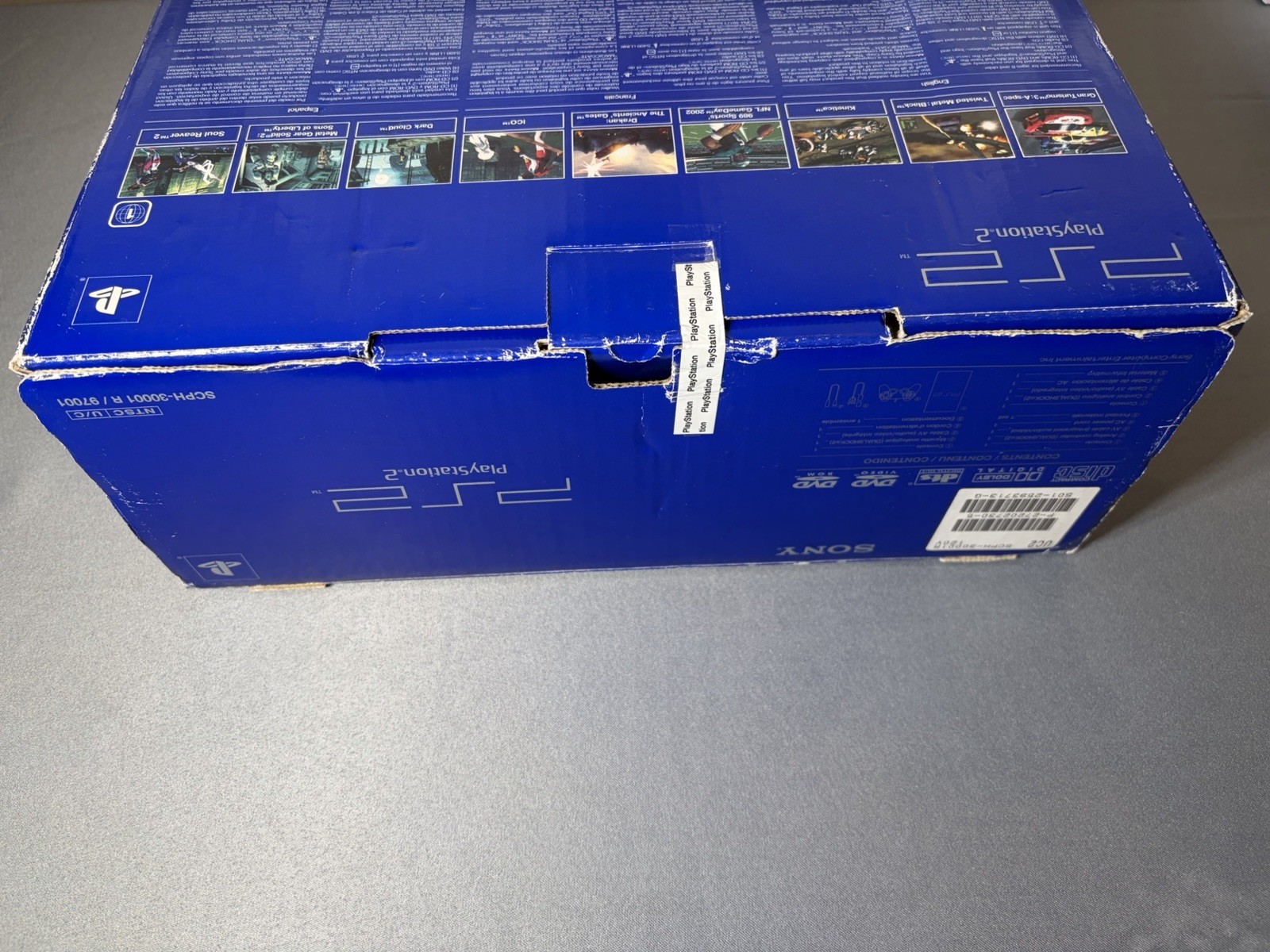 Sony PlayStation 2 PS2 Black Game System SCPH-30001 Complete Mint Cond