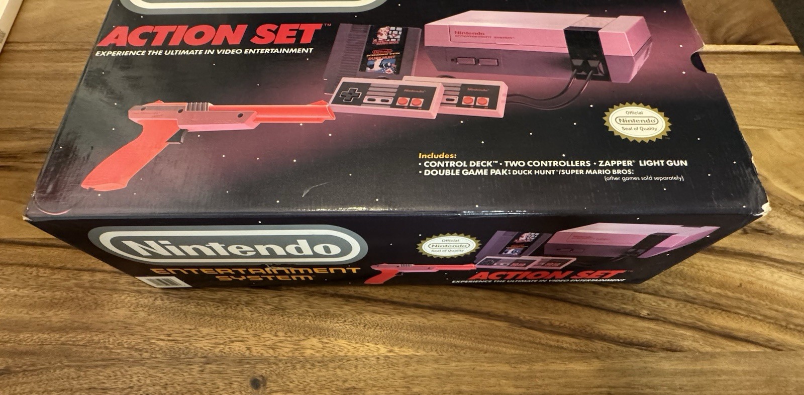 Nintendo NES Action Set System Near Complete In Box CIB Tested With Super Mario