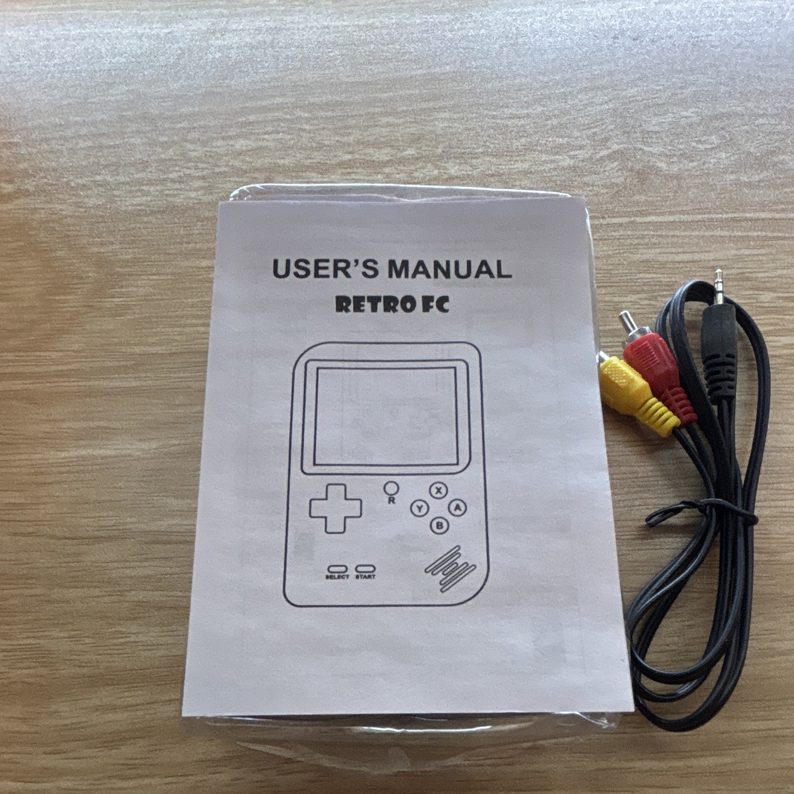 Retro FC Handheld System Blue/White TV Output Composite RCA 3.5mm AV Manual