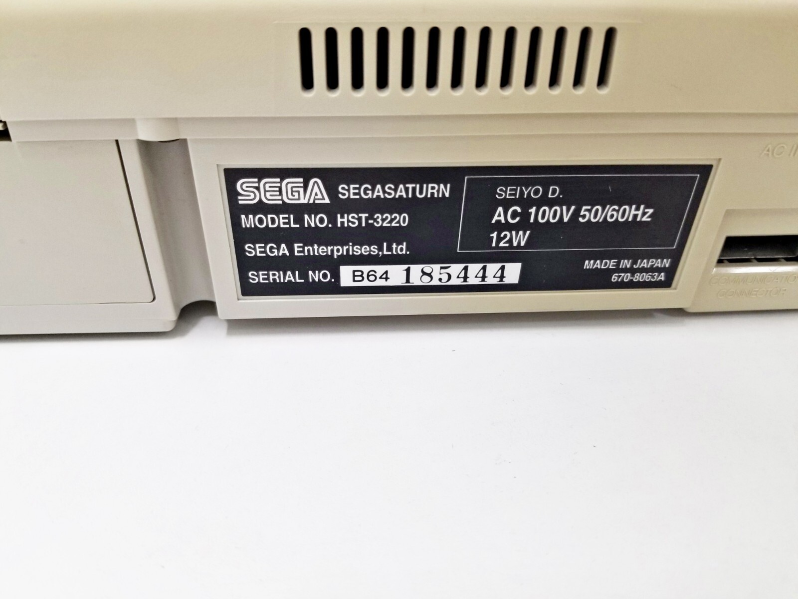 Sega Saturn White Console Boxed Japan 444 1 Week to USA
