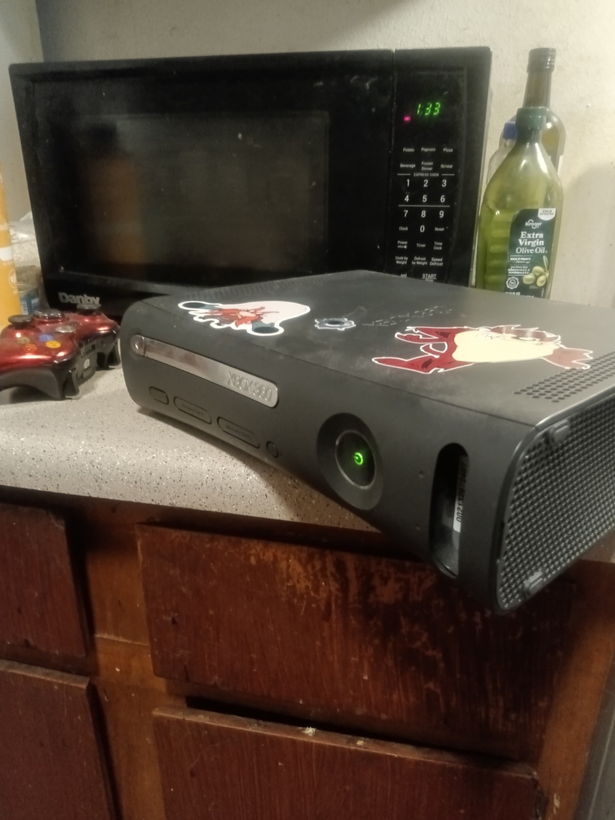 Microsoft Xbox 360 Black Console 20GB works bundle