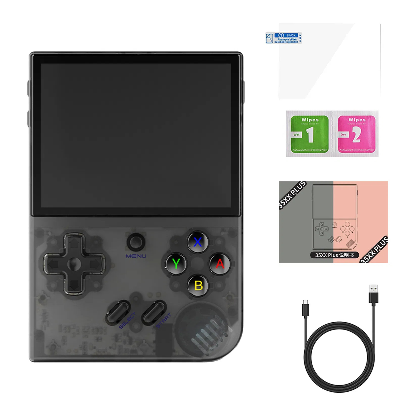 RG35XX PLUS Retro Handheld Game Console 3.5-Inch IPS Screen 3300mAH Rechargeable