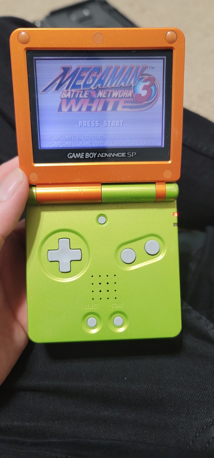 Nintendo Game Boy Advance SP Handheld System – Lime Green/Orange(no game)