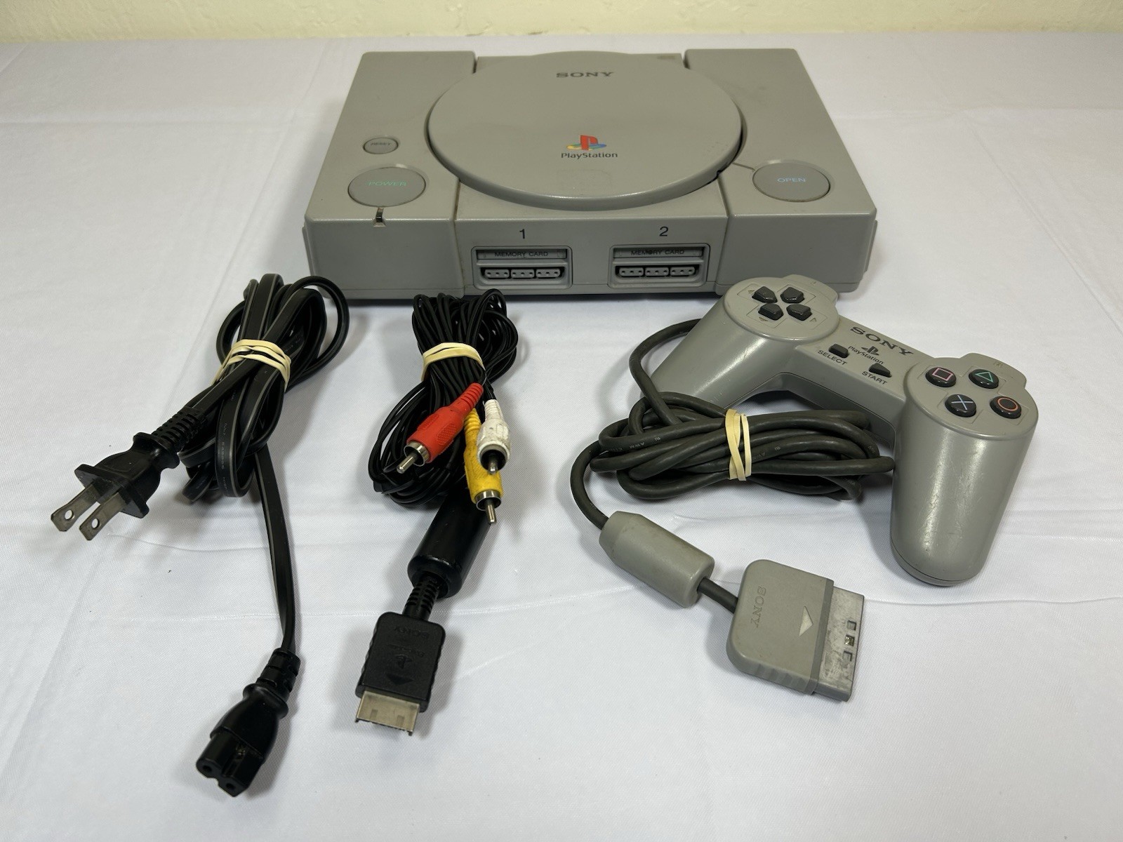 Sony PlayStation 1 SCPH-9001 Console Analog Controller AV Cable – Working