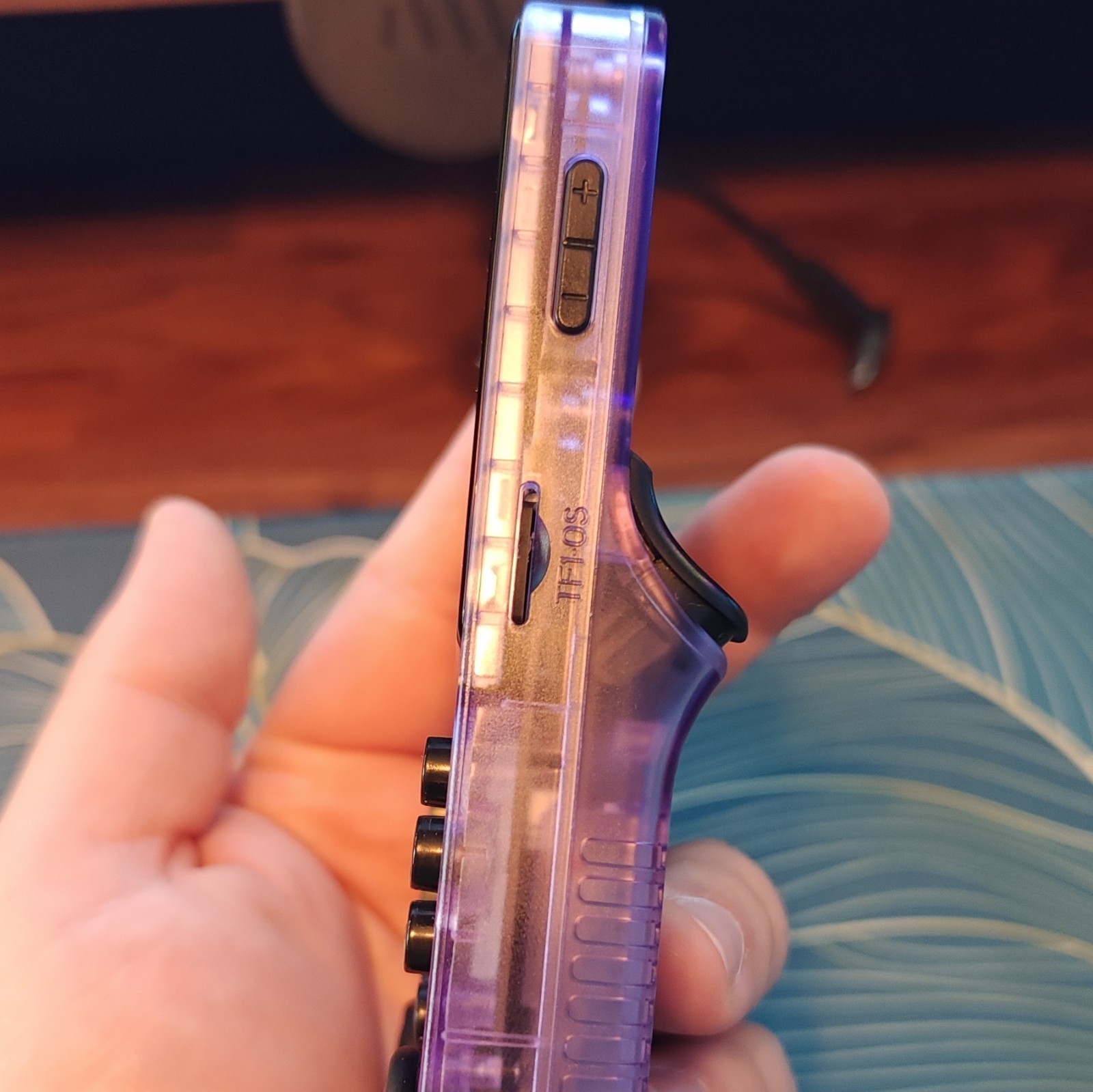 R36S Purple Transparent Handheld System Wi-Fi USB-C Headphone TONS OF GAMES