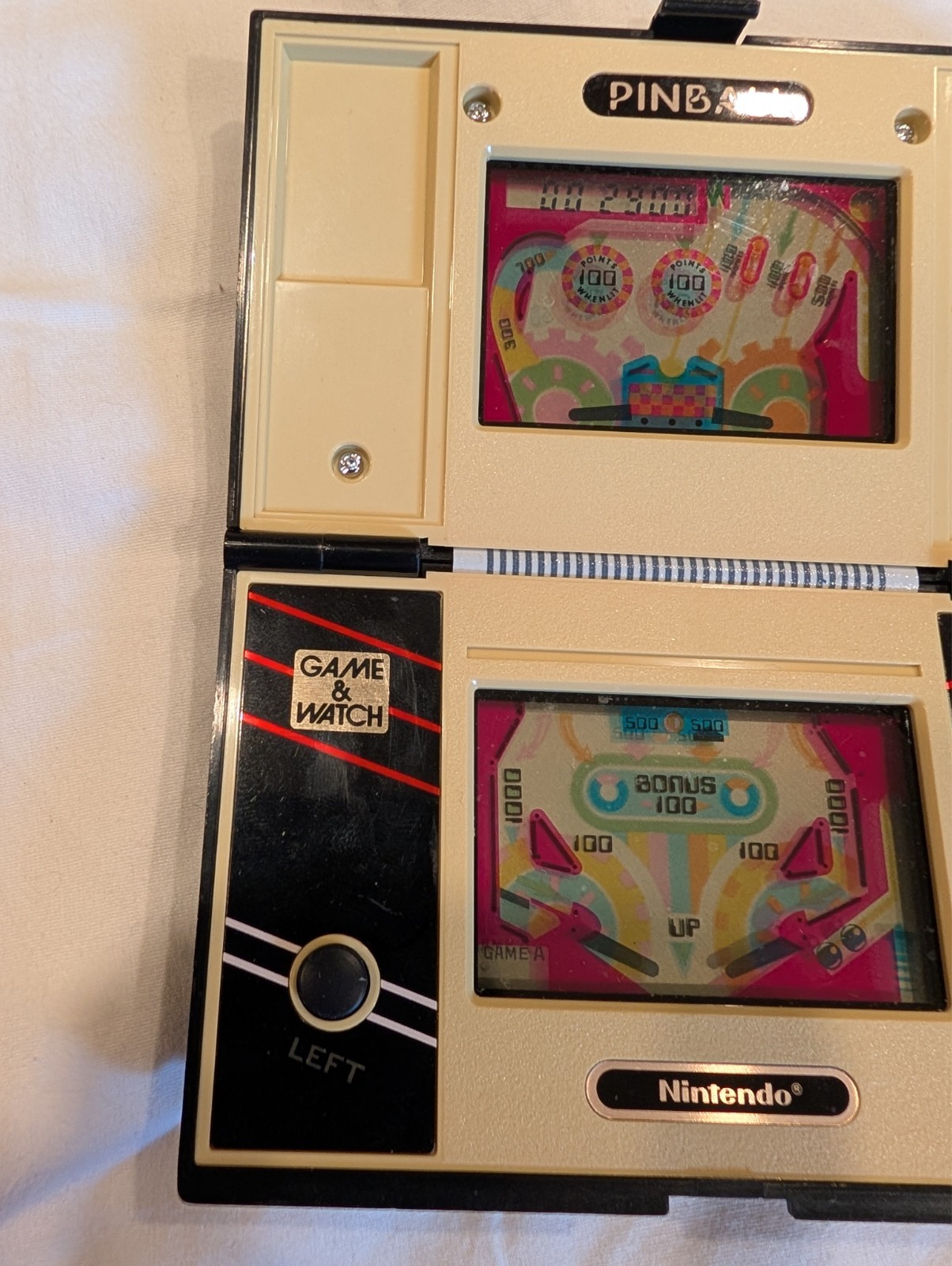 Nintendo Game & Watch Multi Screen Pinball PB-59 w Batteries TESTED WATCH VIDEO