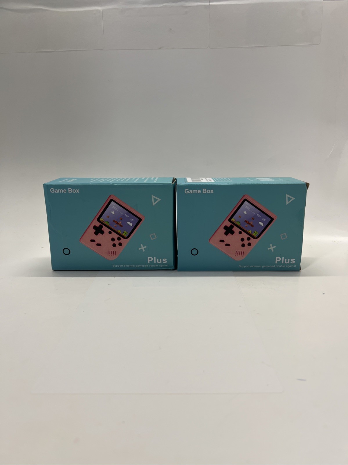 2x Game Box Plus Handheld Console Retro Gaming System w/ Preloaded Games Blue