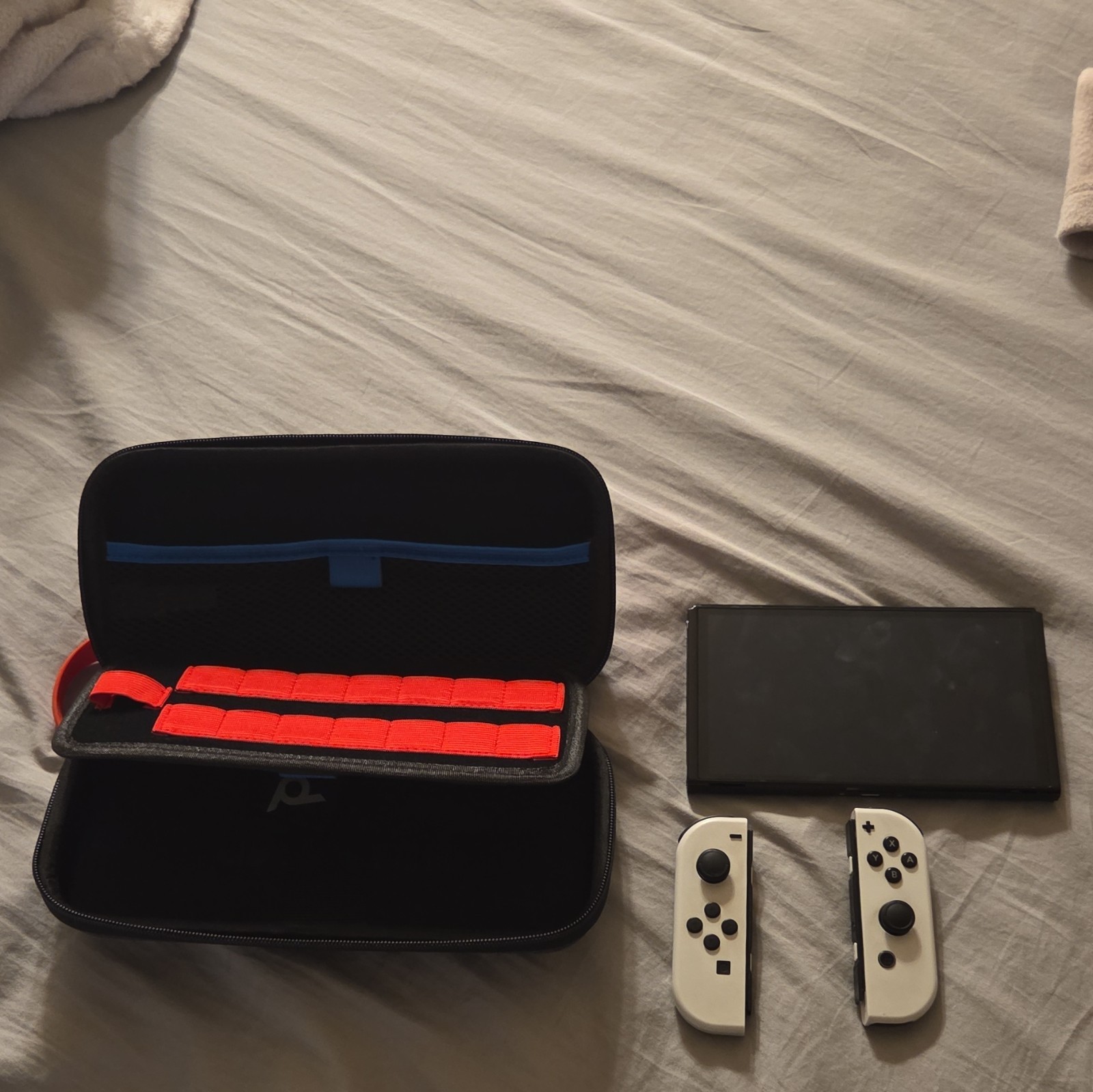 Nintendo Switch OLED enhanced audio w/ 7 in model. & fancy Carrying Travel Case