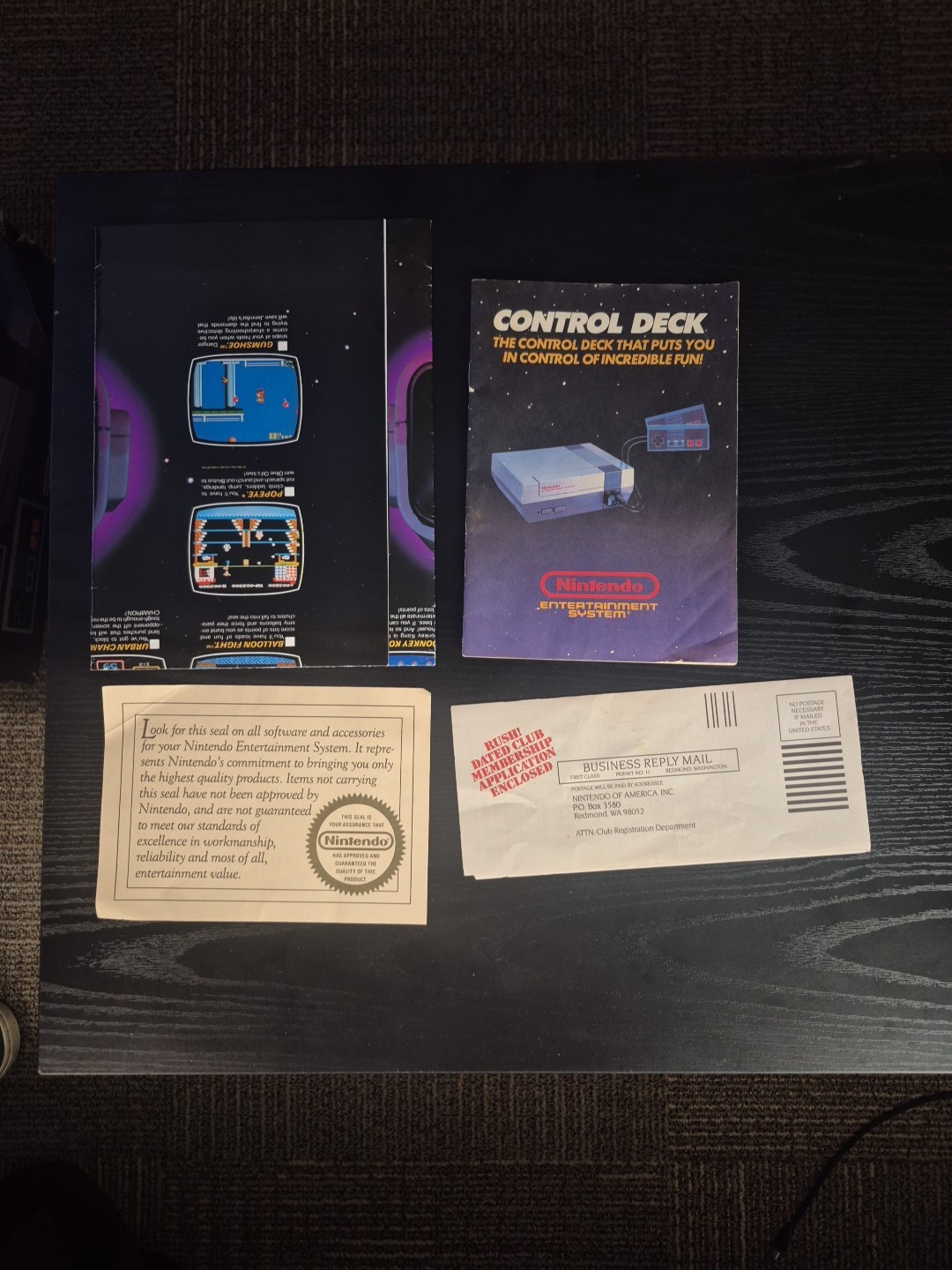 NES Nintendo Control Deck Console CIB with super Mario bros 5 screw version
