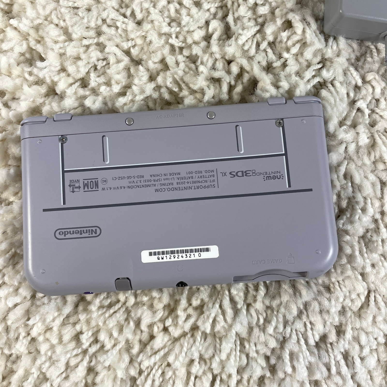 Nintendo New 3DS XL Super Nintendo SNES Edition Gray Purple NTSC RED-001 Tested