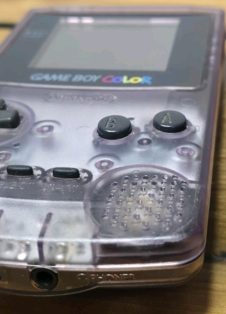 Game Boy Color Atomic Purple Handheld System Bundle Kirby’s Star Stacker Tested