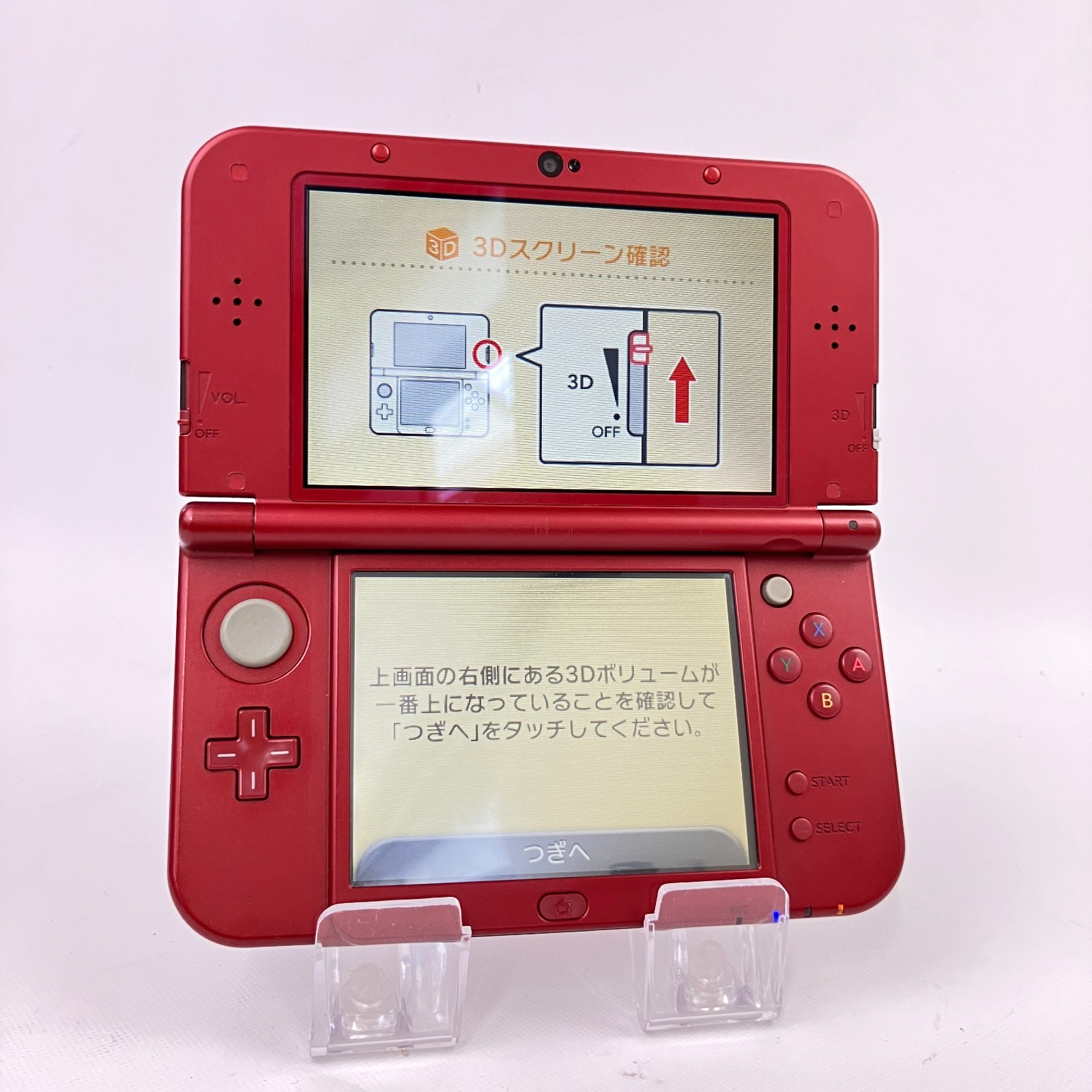 Nintendo new 3DS LL XL Metallic Red Console Rank A Region Japanese Only 43