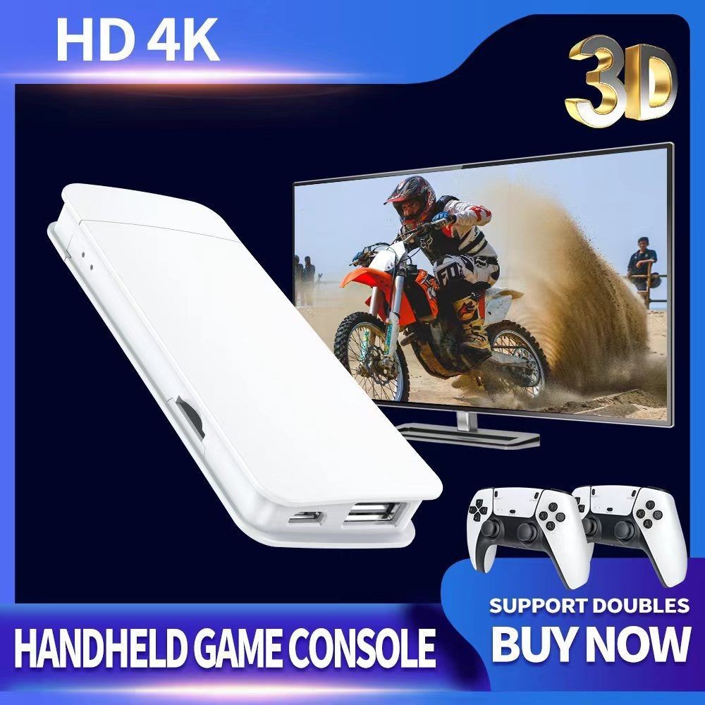 M15 Retro Game Stick 4K HDMI Console Wireless Controllers Built-in Games