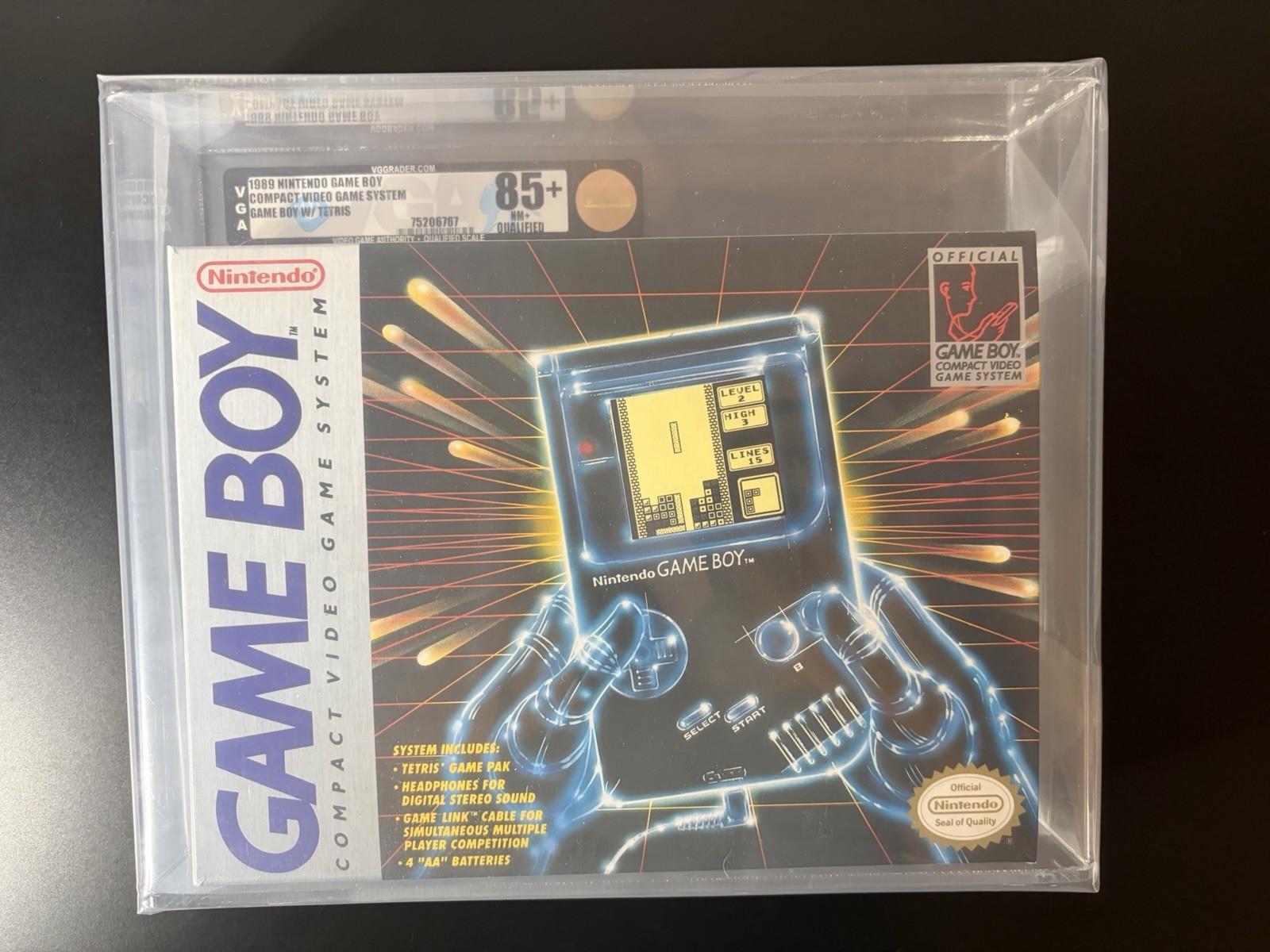 Nintendo GameBoy Gray Console DMG-01 New In Box VGA 85+