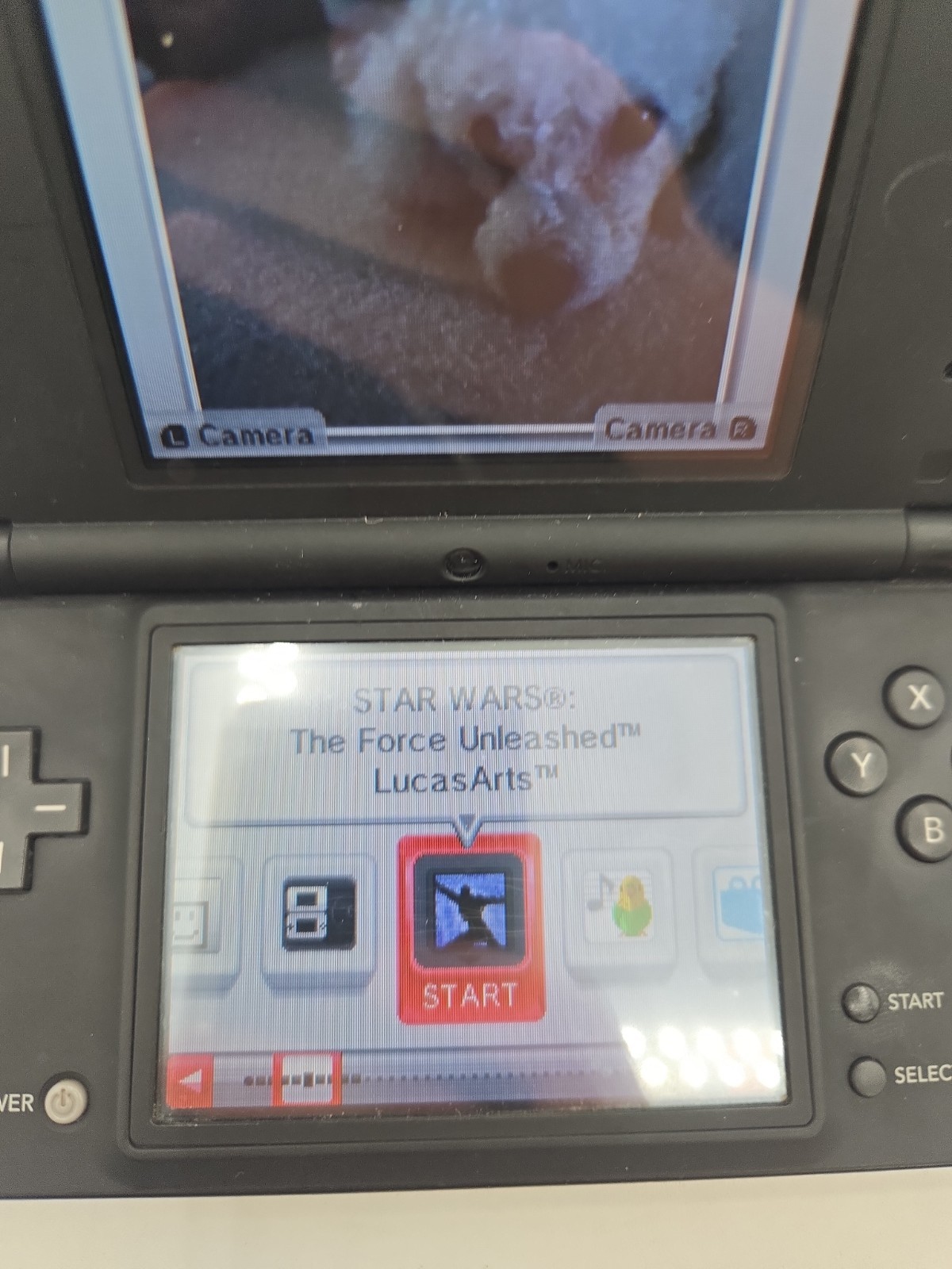 Nintendo Black DSi Handheld System Bundle Charger Star Wars Games Tested Stylus