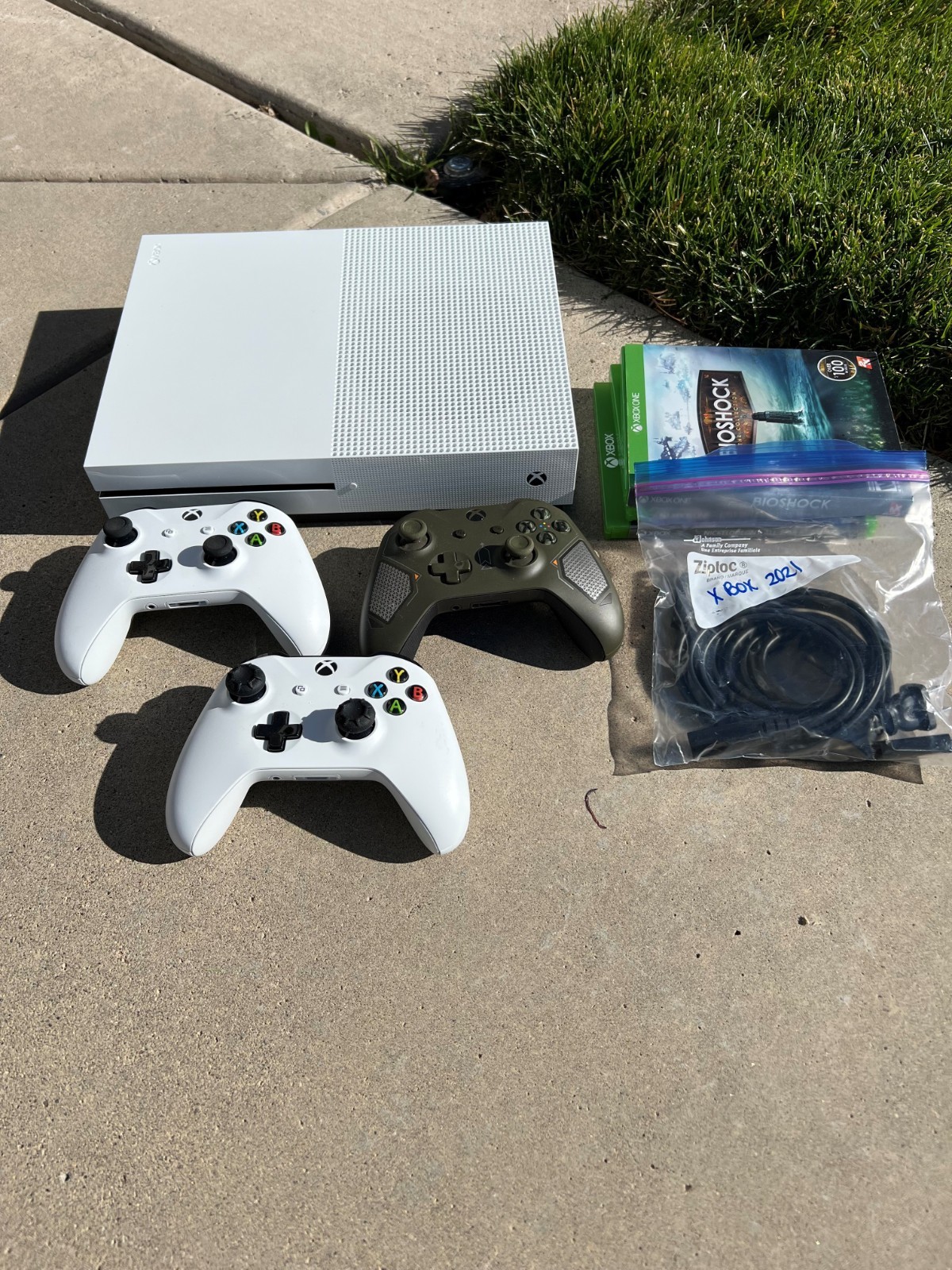 Microsoft Xbox One S Bundle 500GB Game Console – With 3 Controllers 3 Games