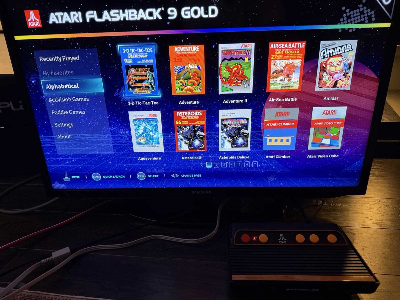 Atari Flashback 9 Gold HD Console 120 Built-in Games & Controllers -Preowned
