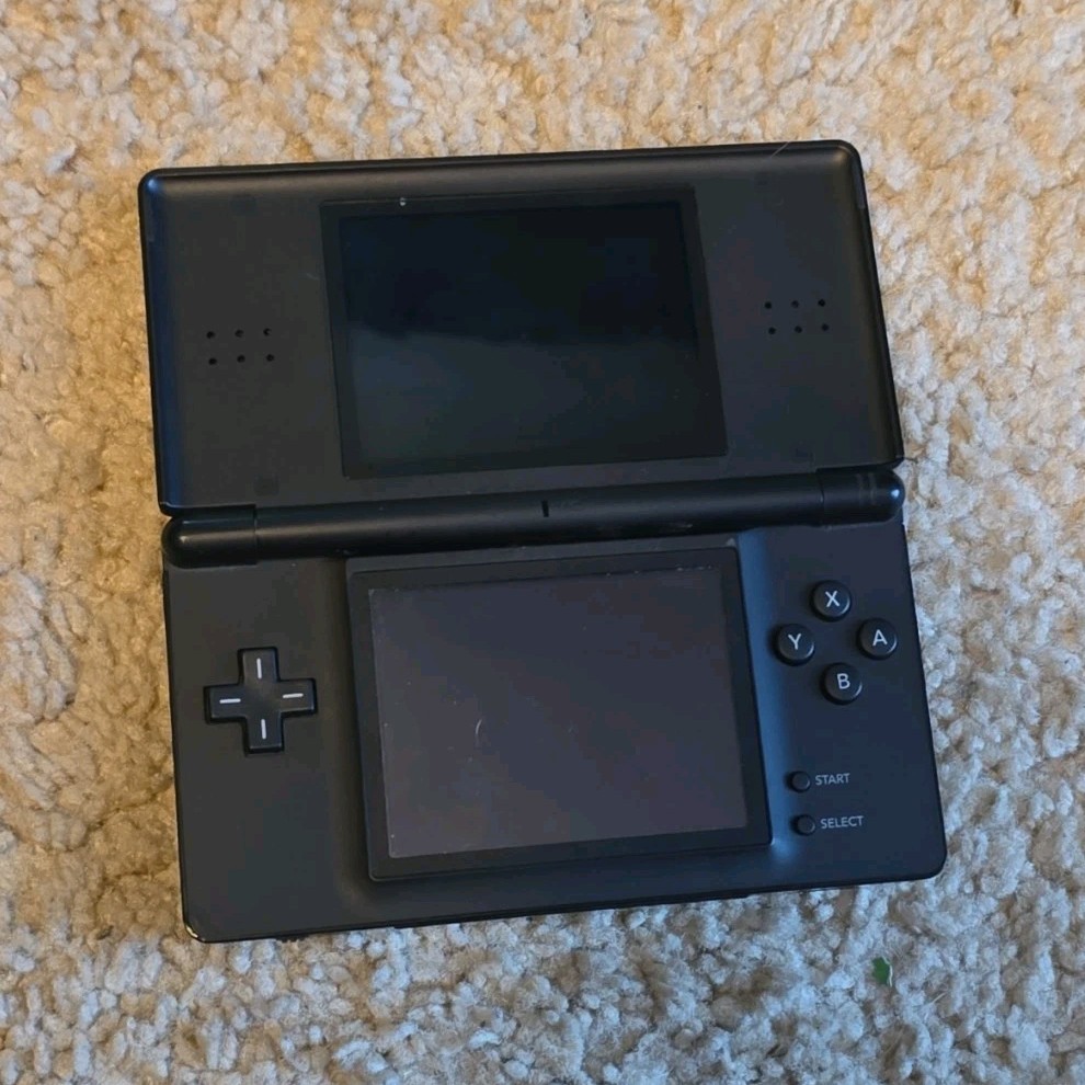 Nintendo DS Lite Black Handheld System Console for Nintendo DS, Headphone Jack