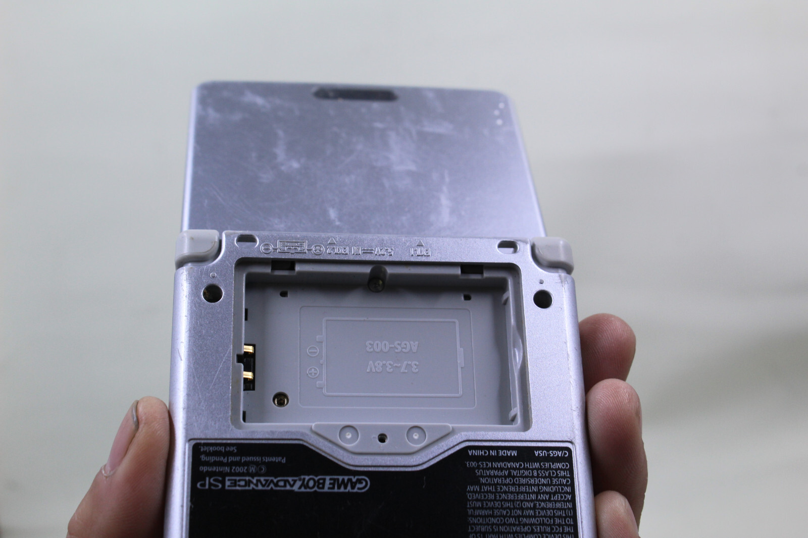 Nintendo Game Boy Advance SP Handheld System AGS-001 – Silver 2 Games no charger