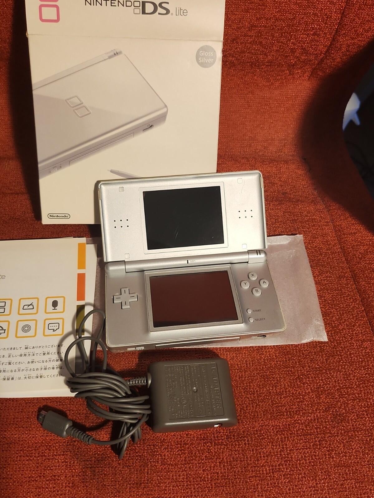 Nintendo DS Lite Launch Edition Silver Handheld System – Open Box