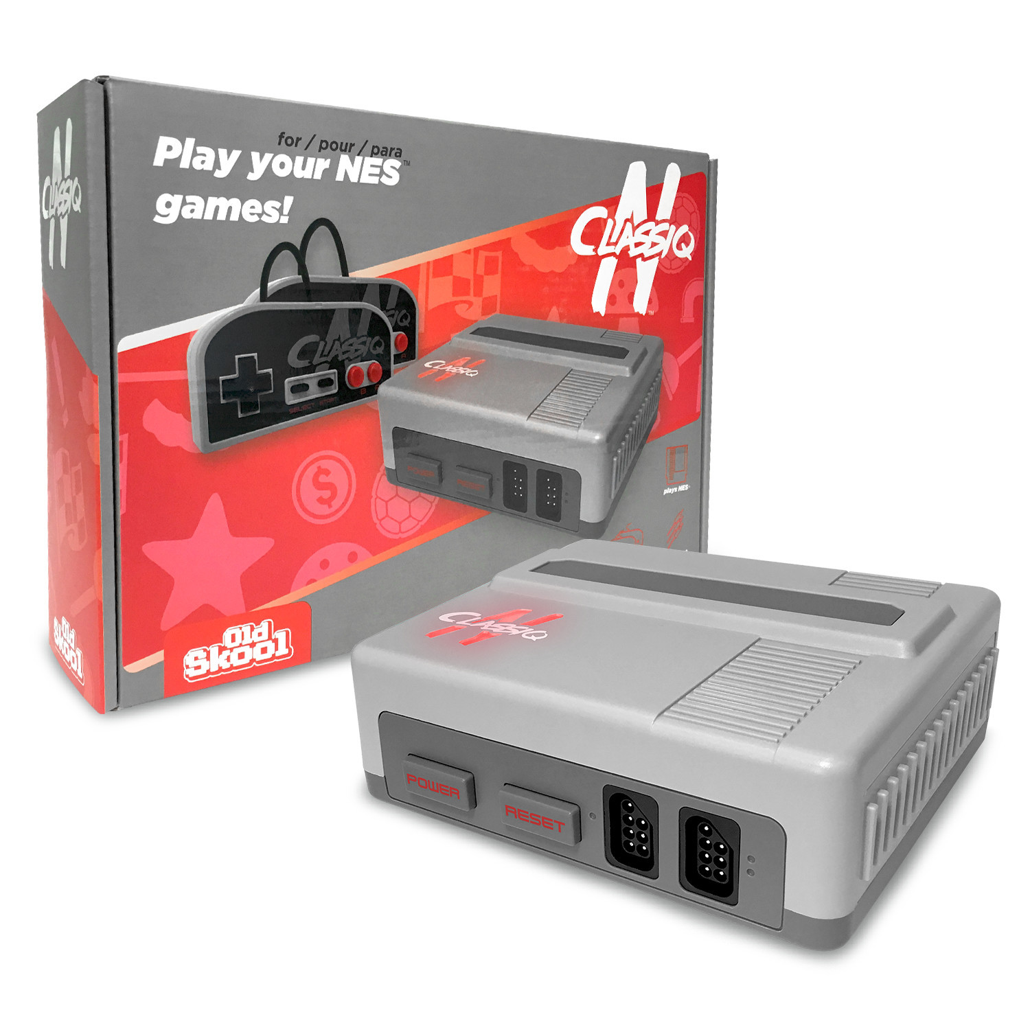 Old Skool Classiq N Video Game System for NES – Gray