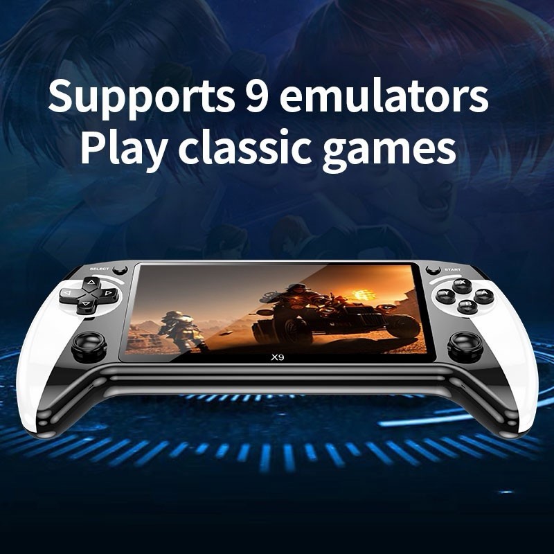 X9 Handheld Game Console 8G 2000+ Games 5.5 Inch 1500mAh Retro Video Game Player