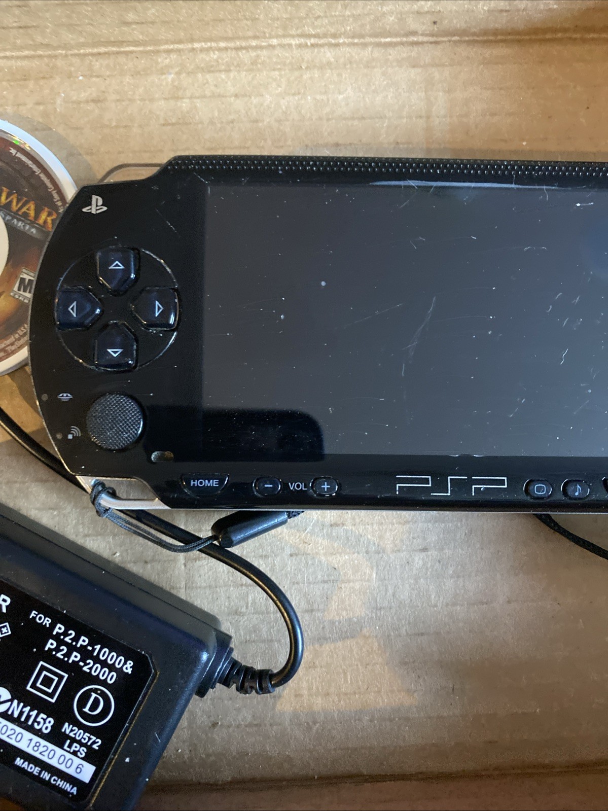 Sony PSP 1000 Core Pack Black Handheld System With Games Midnight Club , God War