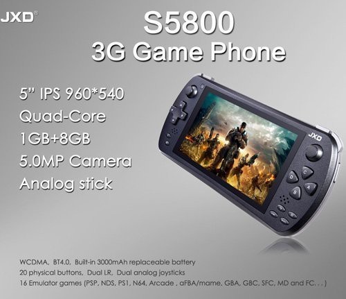 JXD S5800 3G GAME ANDROID PHONE WITH JOYSTICK/CAMERA/Good/READ